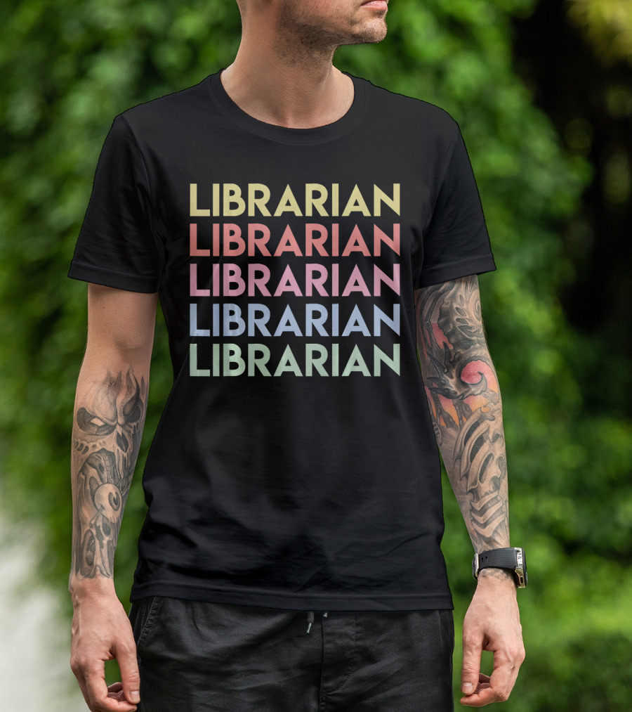 Librarian Funny Vintage Librarian Librarian Librarian Librarian T-Shirt