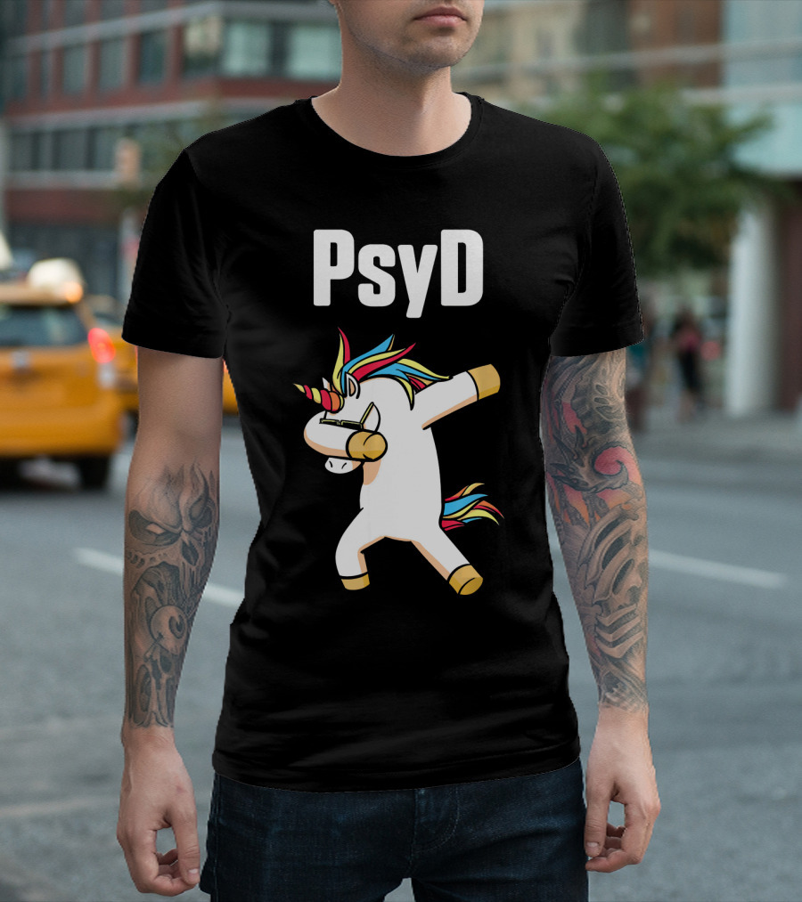 PsyD Unicorn Dab Doctor Of Psychology T-Shirt