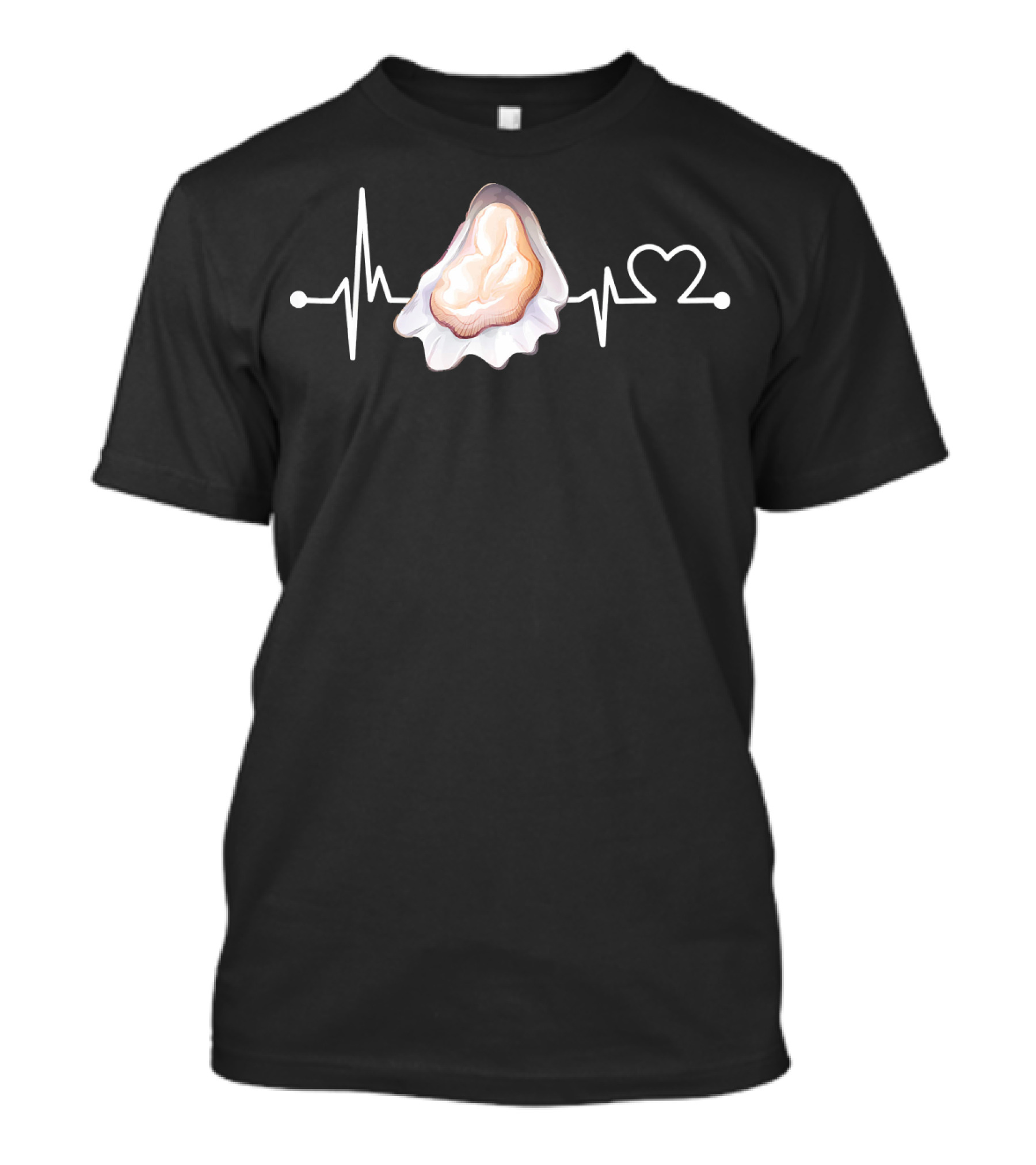 Oyster Heartbeat Funny CookingCook Shell Pulse T-Shirt
