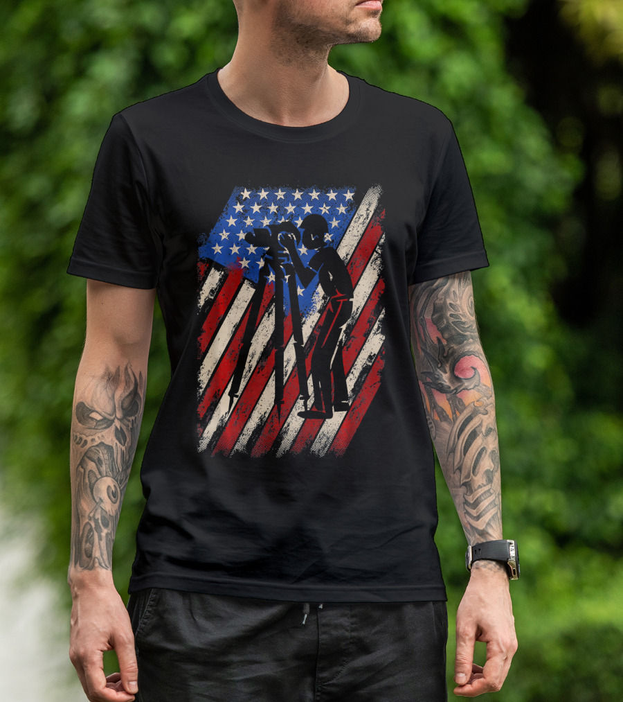 Surveyor American Flag T-Shirt