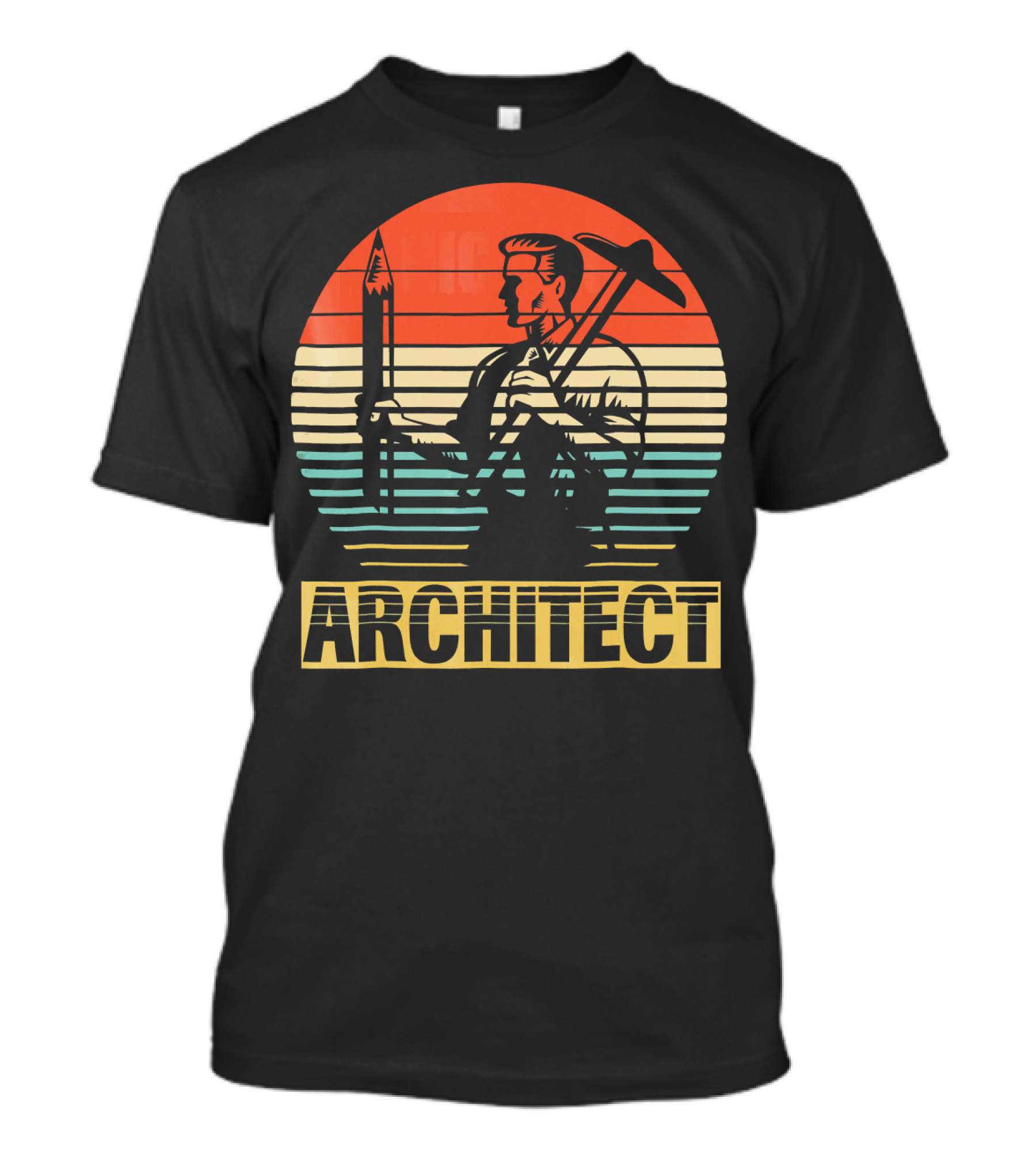 Architect Vintage Style Sunset T-Shirt