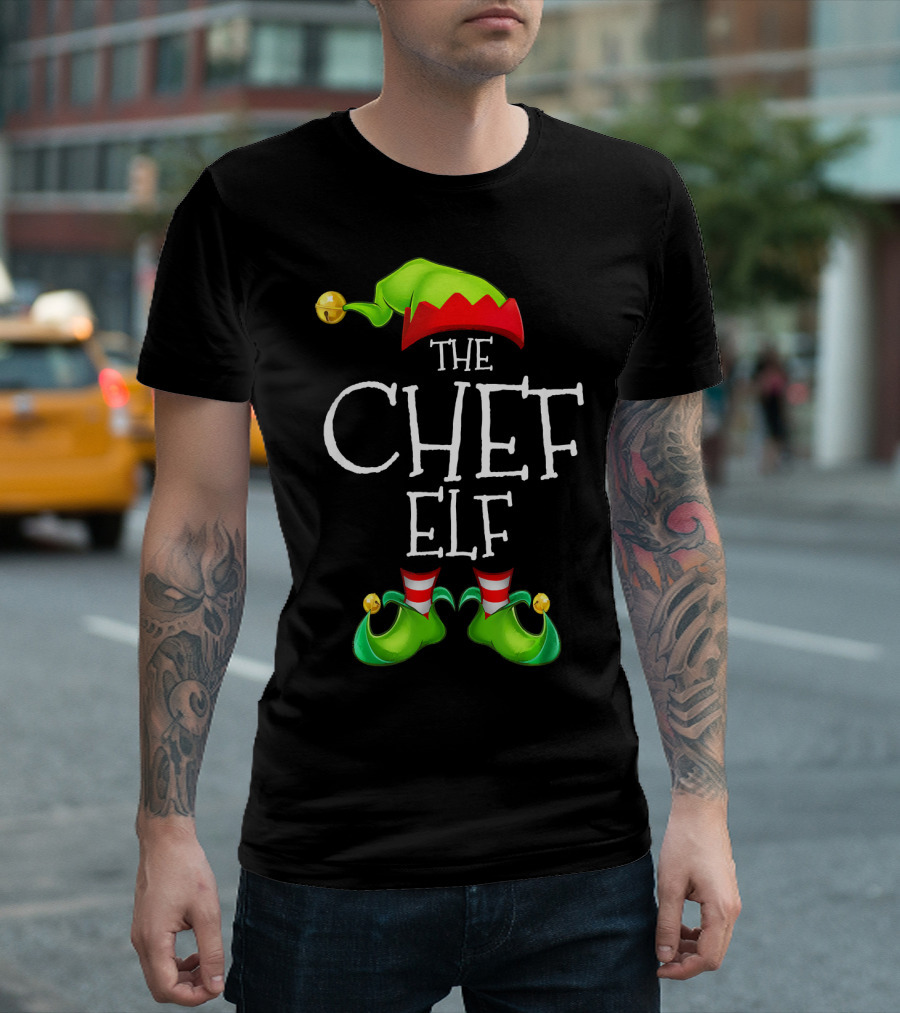 The Chef Elf Christmas Family Matching Group Chris Holiday T-Shirt