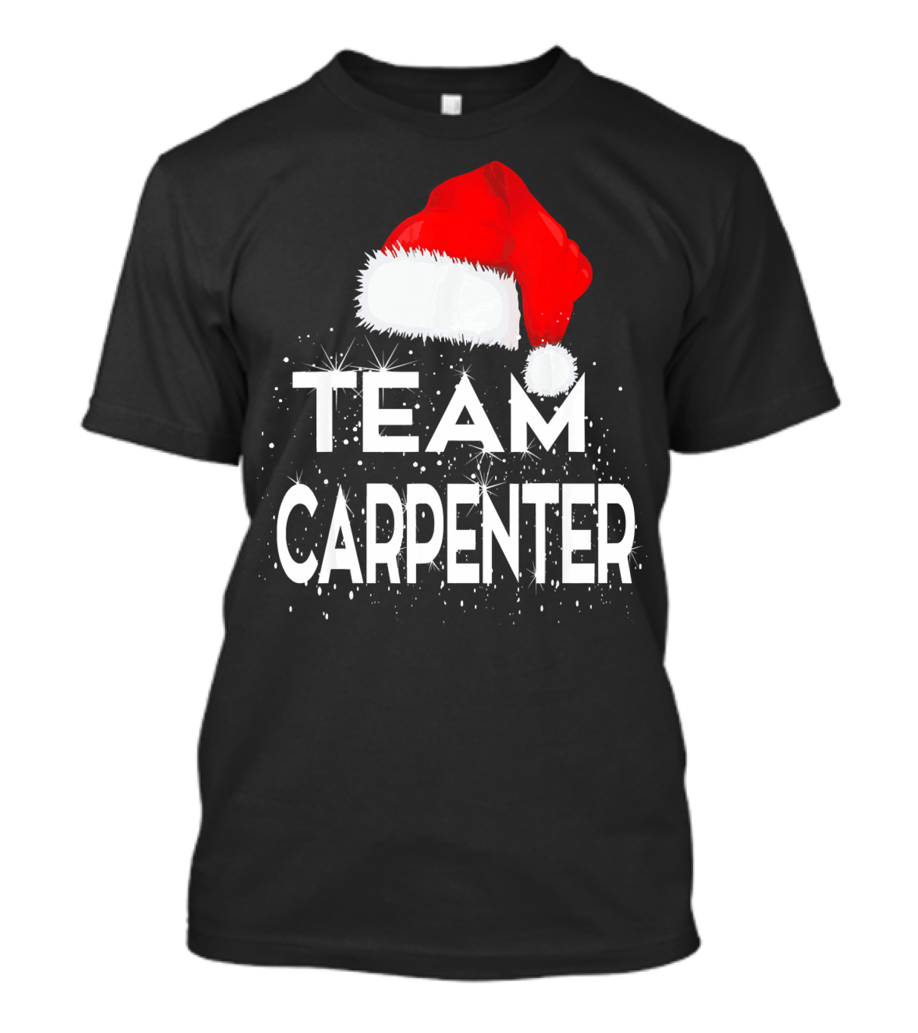 Team Carpenter Santa Hat Holiday T-Shirt