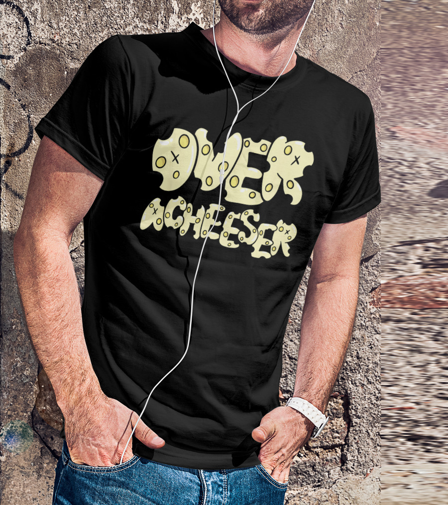 Overacheeser Swiss Cheese Foodie Chef T-Shirt