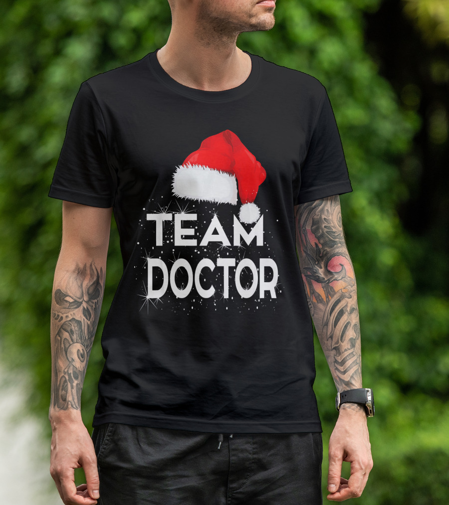 Team Doctor Santa Hat Christmas T-Shirt