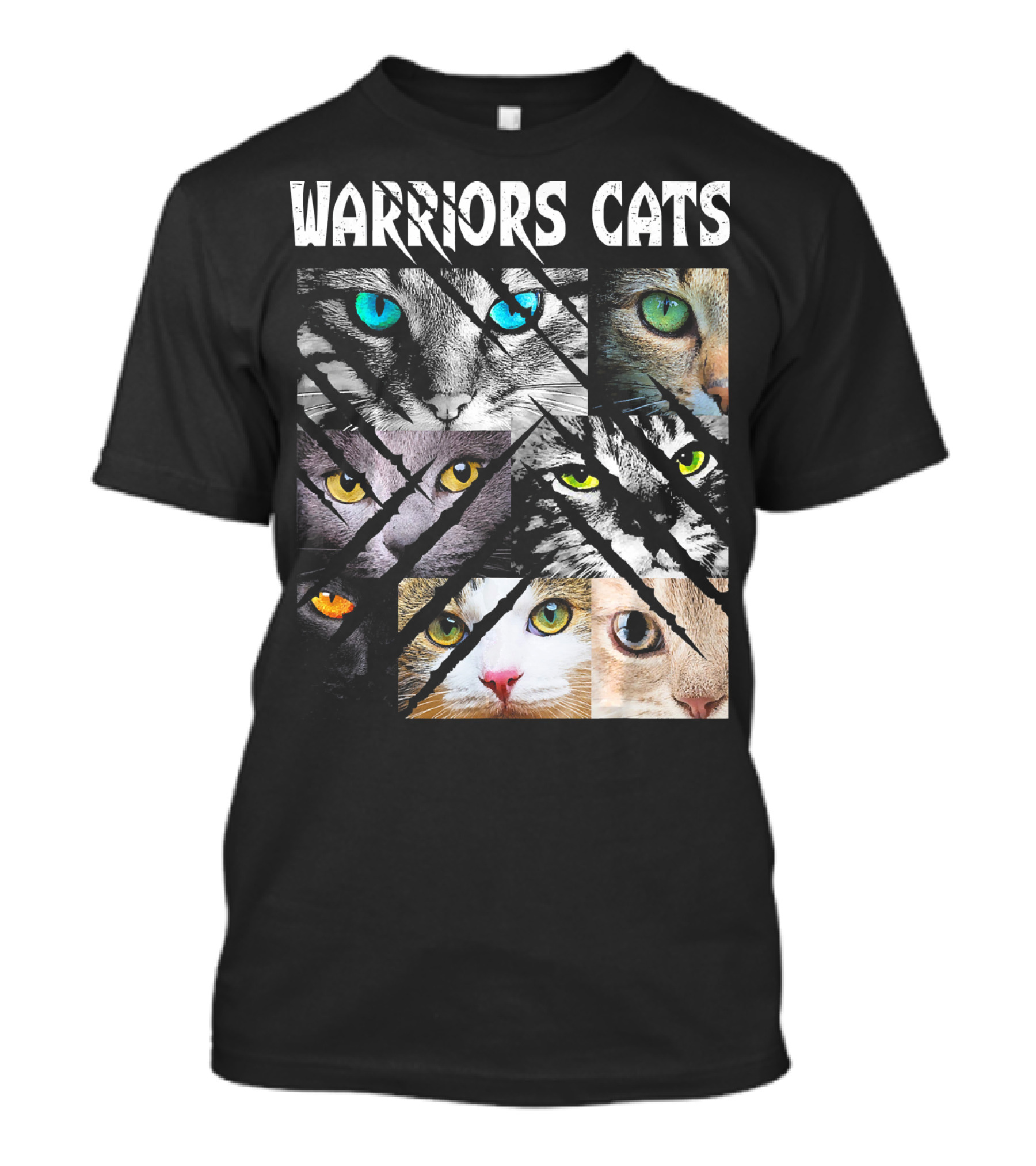 Warriors Cats Eye Montage For Cat Lovers T-Shirt