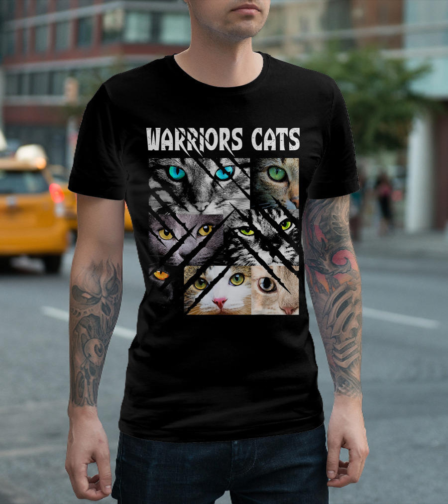 Warriors Cats Eye Montage for Cat Lovers T-Shirt