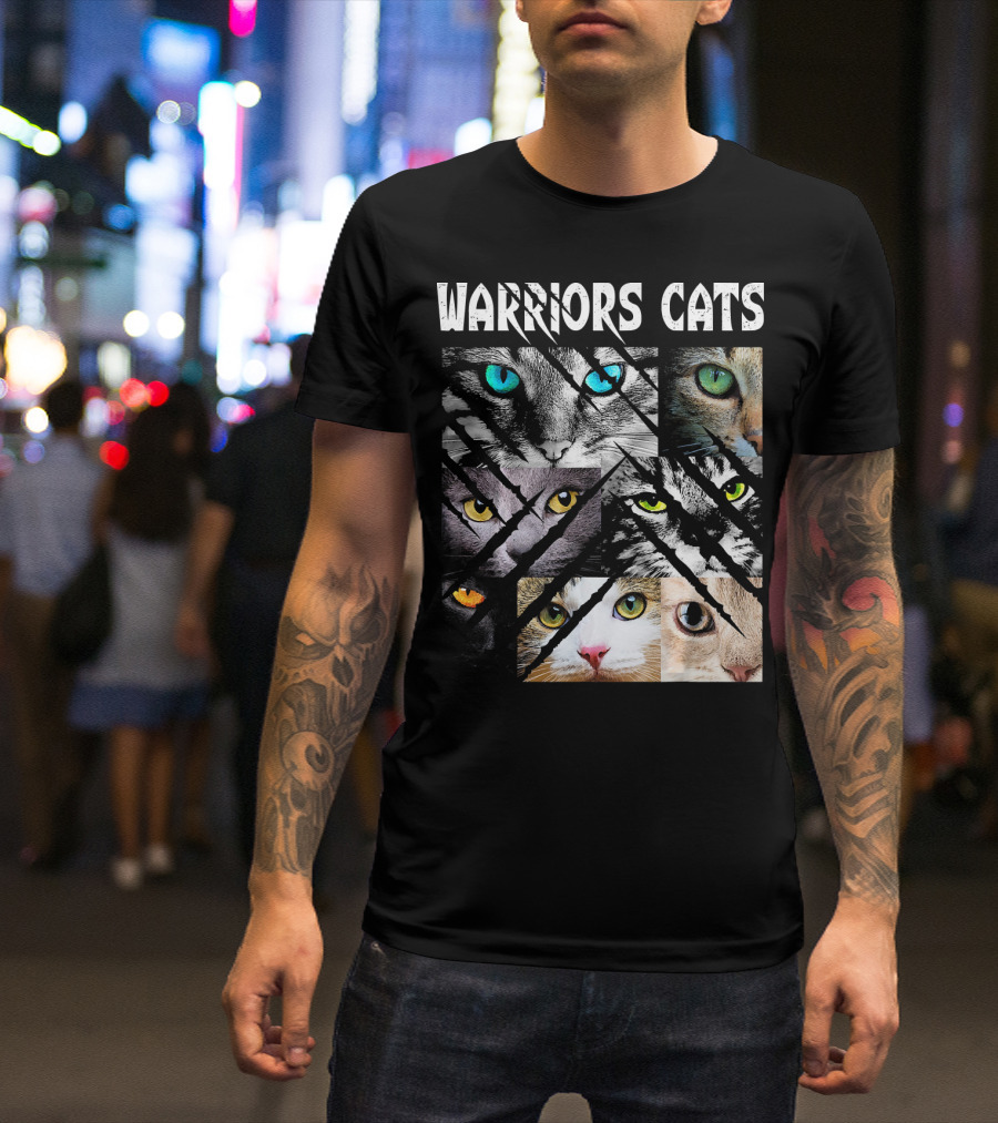 Warriors Cats Eye Montage For Cat Lovers T-Shirt