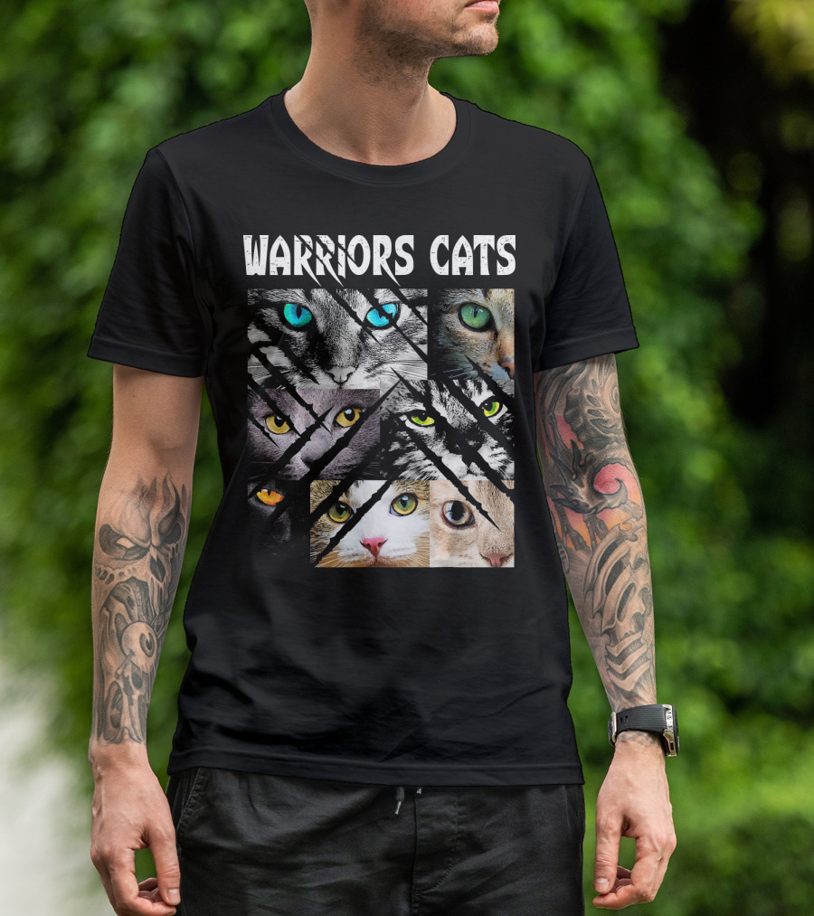 Warriors Cats Eye Montage For Cat Lovers T-Shirt