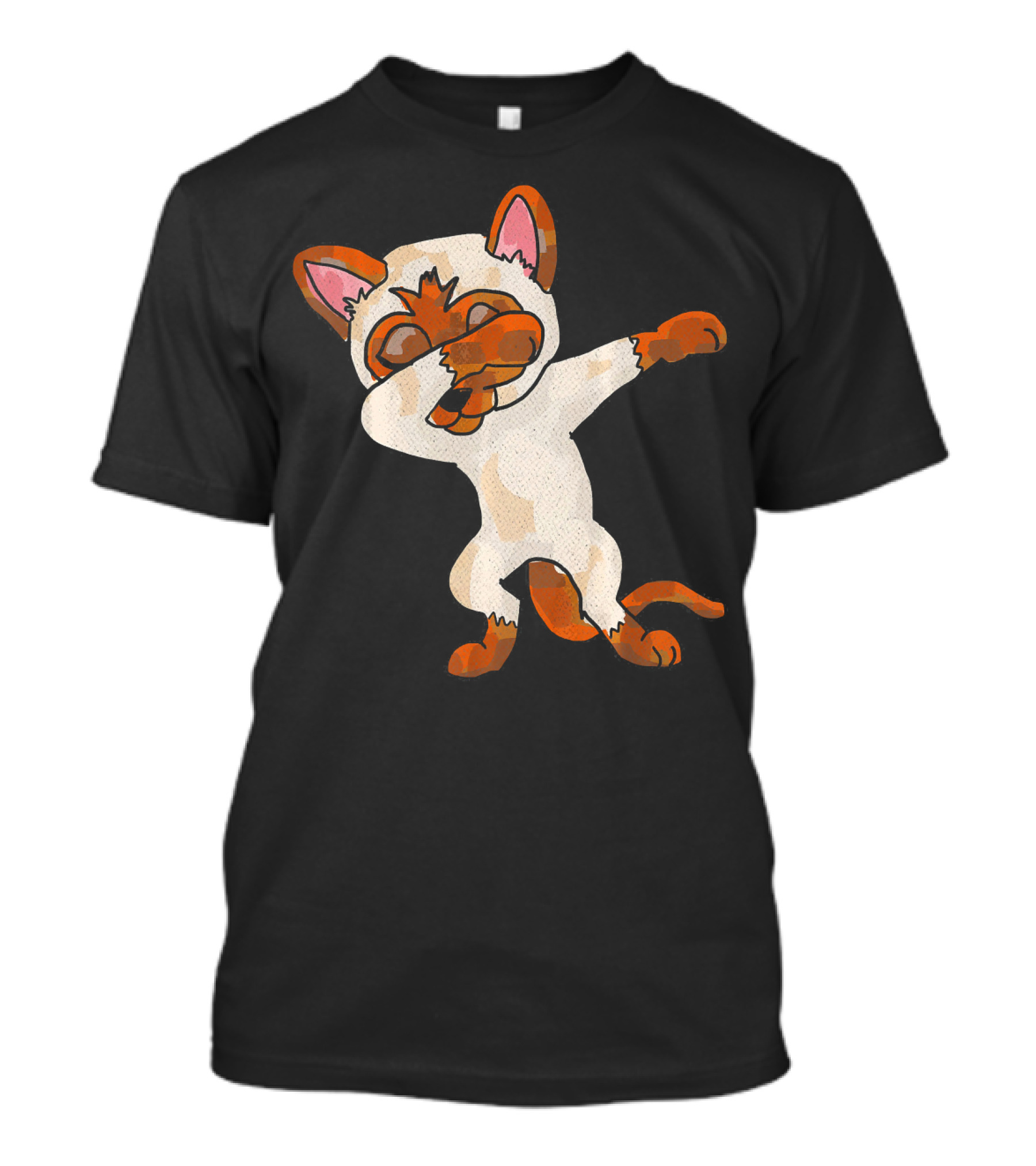 Cute And Funny Dabbing Siamese Cat Kitty Dab T-Shirt
