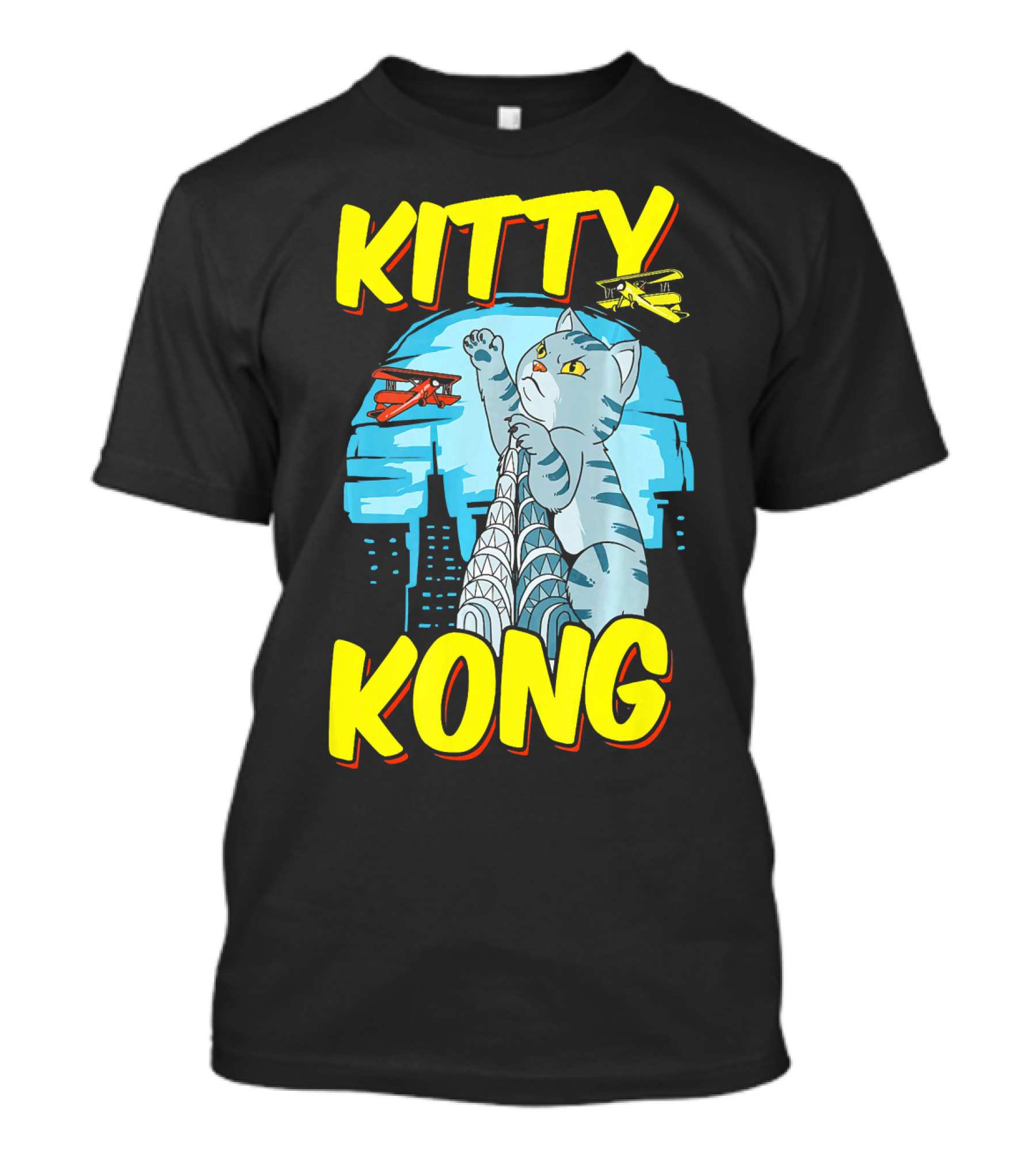 Kitty Kong Cuddly Monster Fluff Sky Adventure T-Shirt