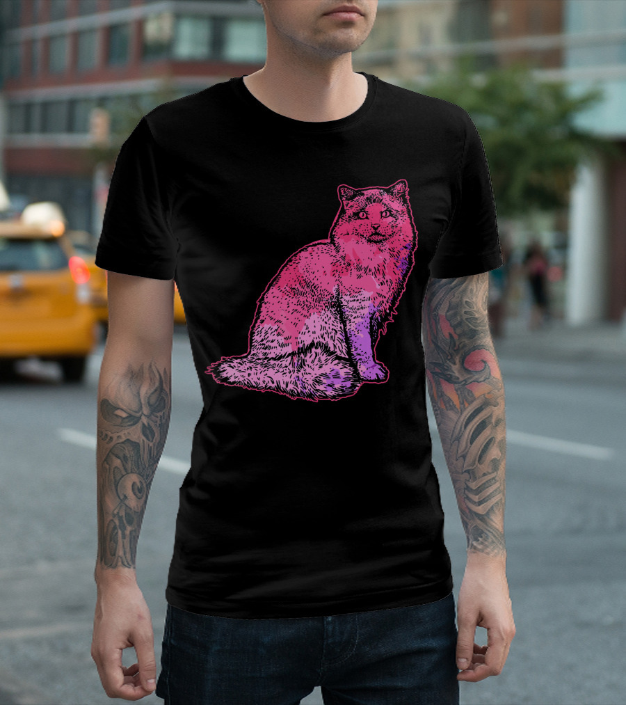 Ragdoll Cat Vibrant Colorful T-Shirt