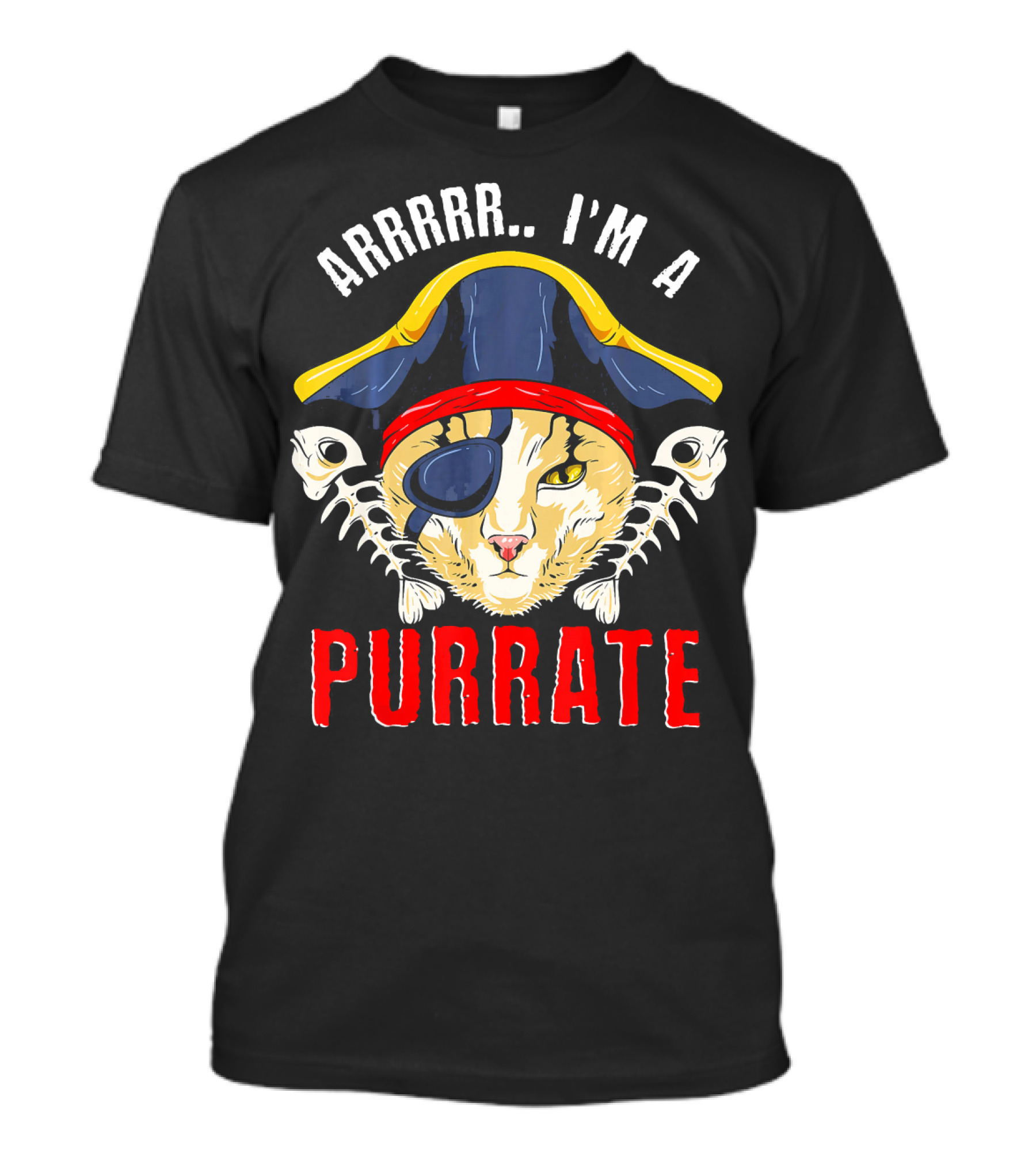 ARRRRR I'm A Purrate Cat Pirate Purrate Funny Kitty T-Shirt