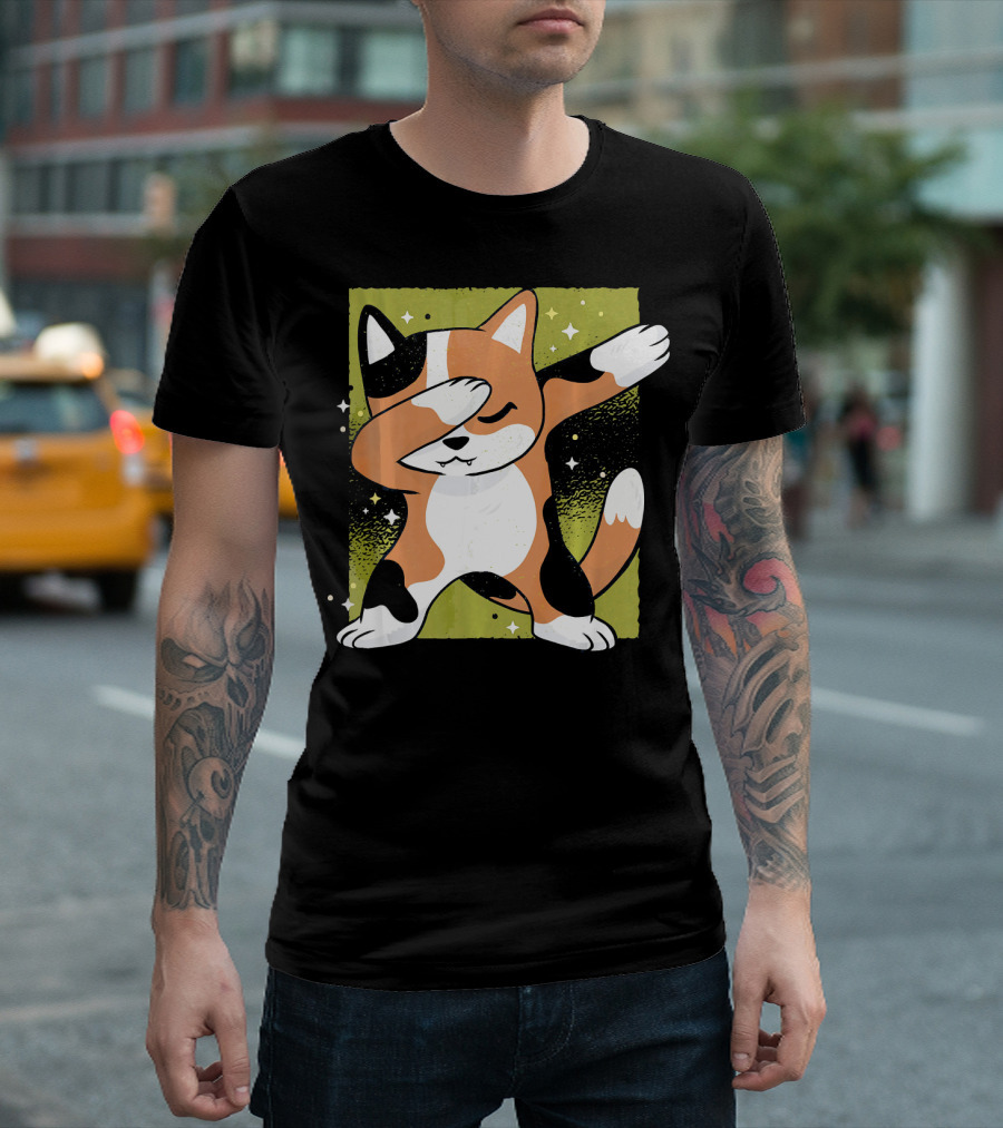 Meow Dabbing Hip Hop Cat Kitten Dance Pose T-Shirt
