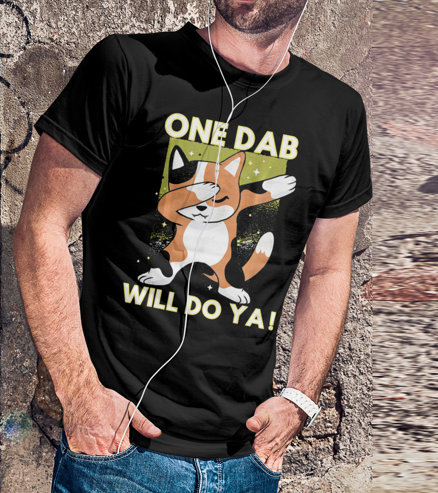One Dab Will Do Ya Cat Funny Dab Hip Hop Dabbing T-Shirt