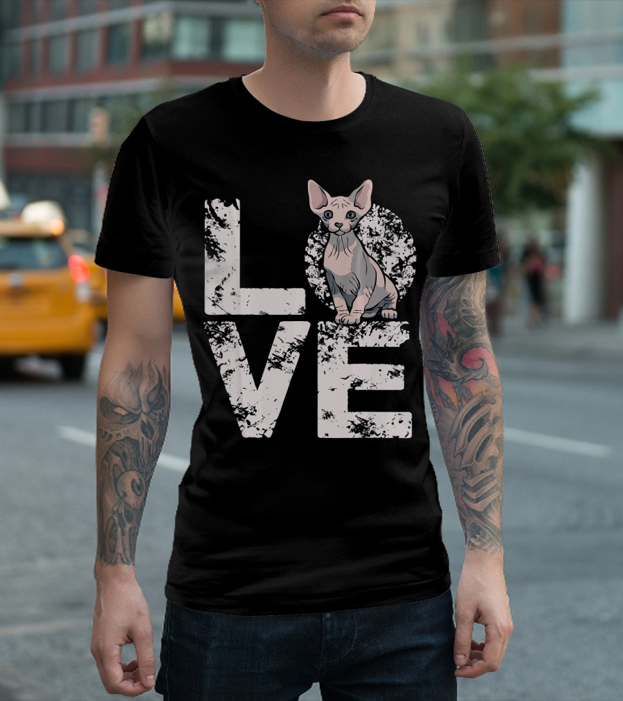 LOVE Sphynx Cats T-Shirt
