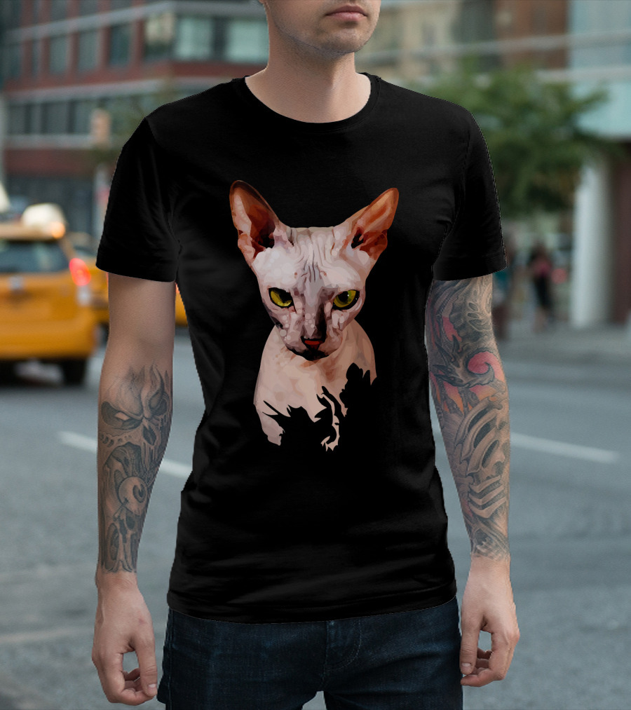 Cool Sphynx Cat Artful T-Shirt