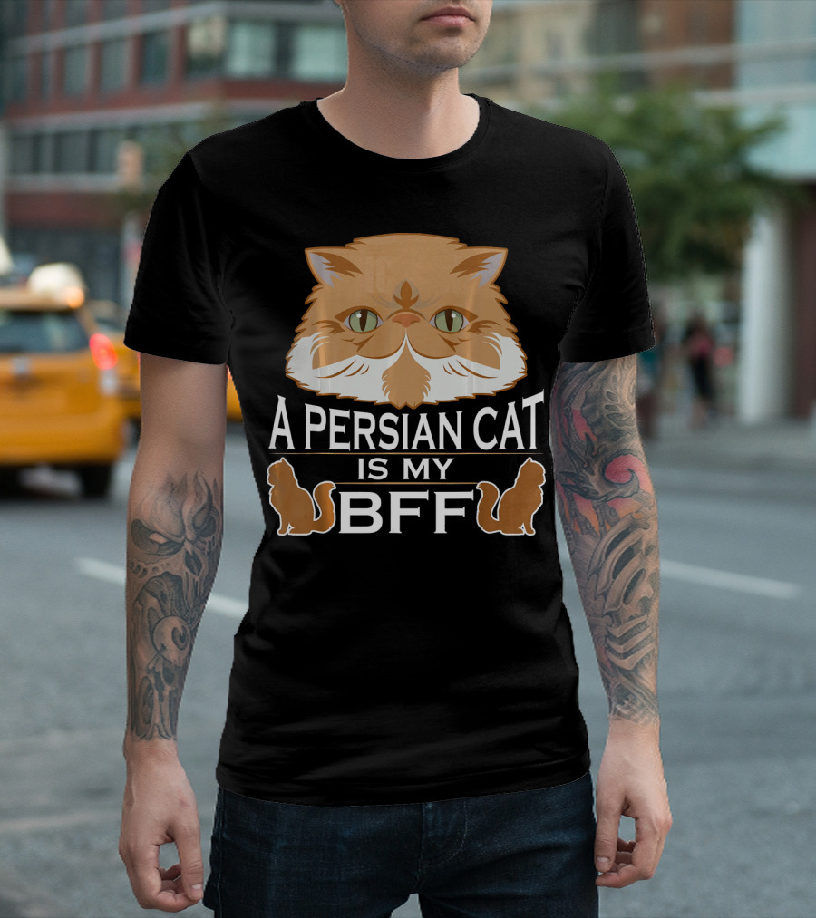 A Persian Cat Is My BFF Cute Feline Face T-Shirt