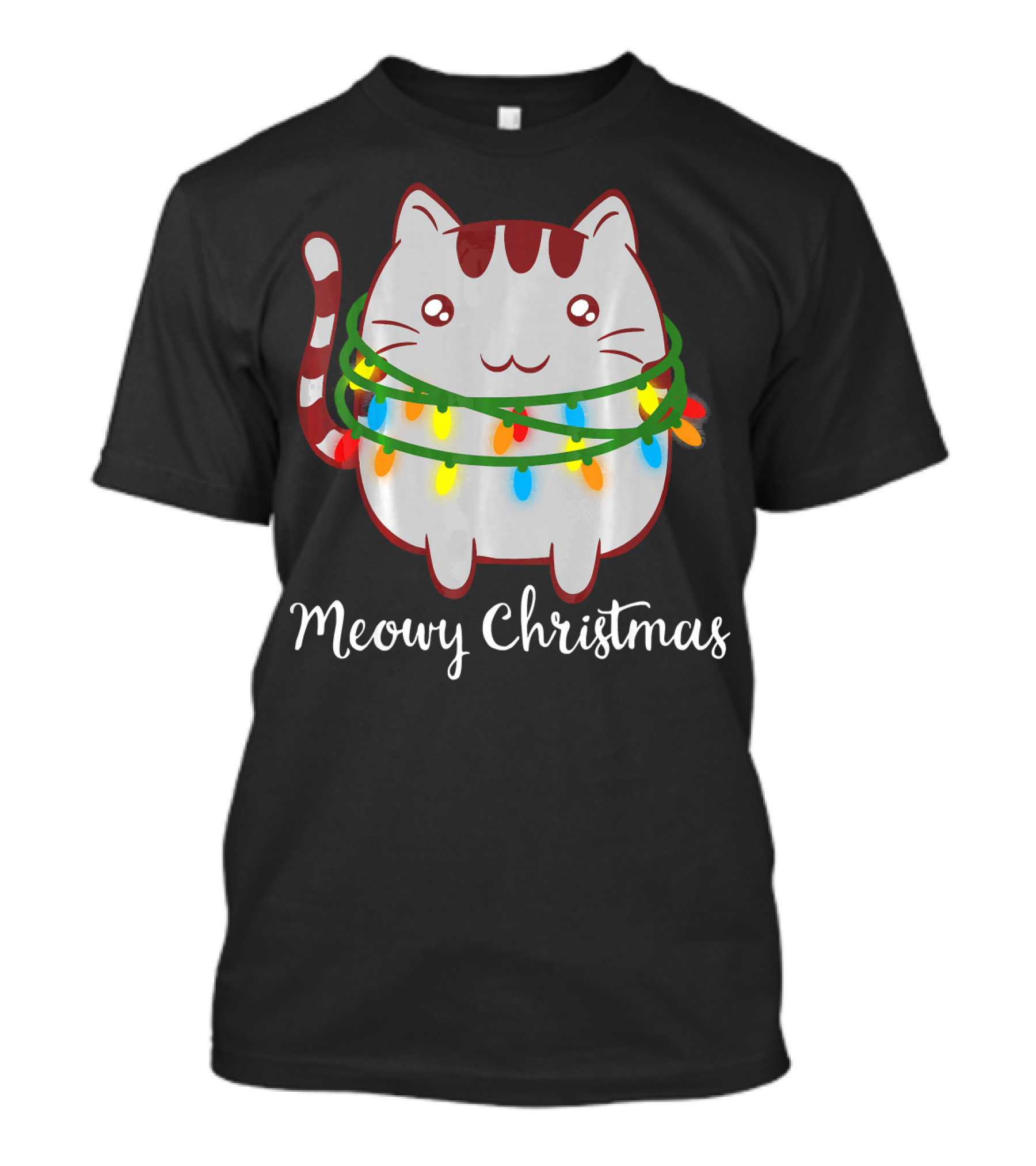 Meowy Christmas Cute Kittie Kitten Cat Christmas Collect T-Shirt