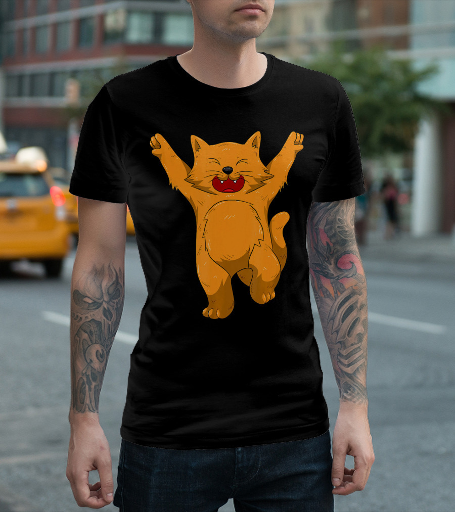 Jubilation Cat Joyful Dance Emote T-Shirt