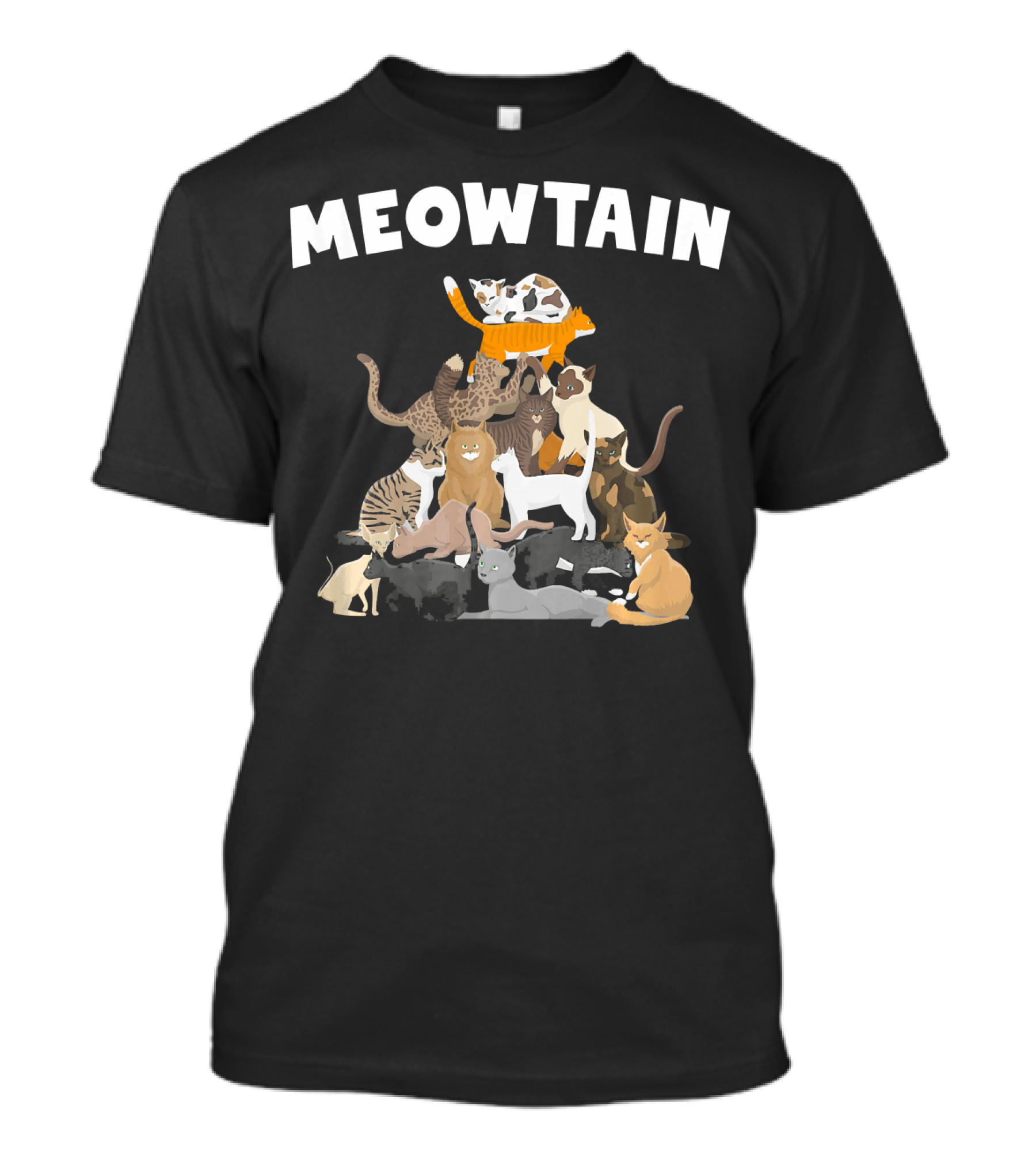 Meowtain Pile Of Kittens Funny Kitty Cat T-Shirt