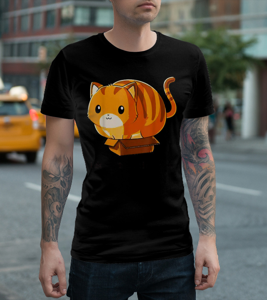 I Dont Fits But I Still Sits Cat Kitten Box T-Shirt