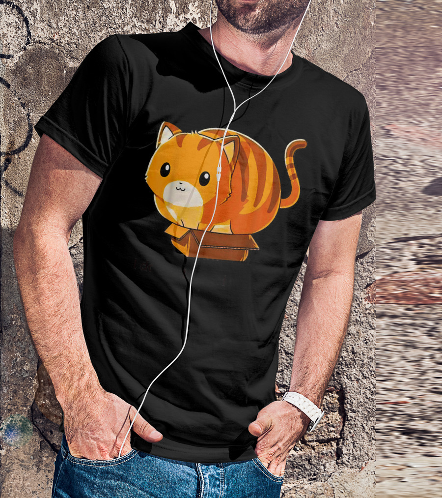 I Dont Fits But I Still Sits Cat Kitten Box T-Shirt