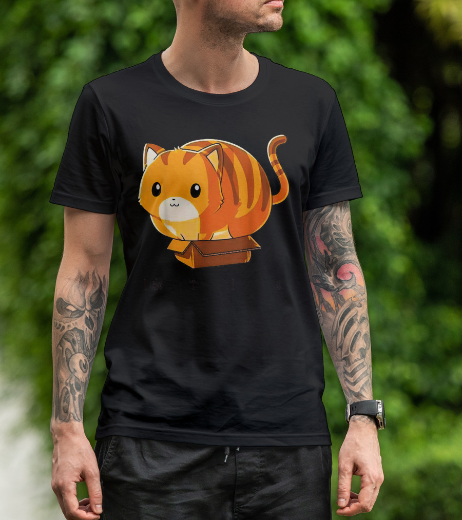 I Dont Fits But I Still Sits Cat Kitten Box T-Shirt