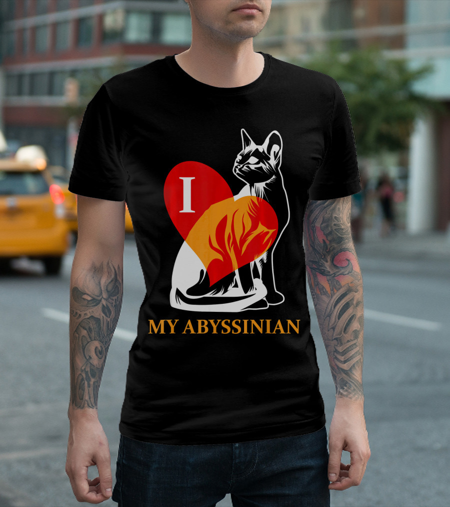 I Love My Abyssinian Cat T-Shirt