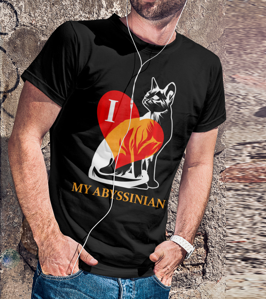 I Love My Abyssinian Cat T-Shirt