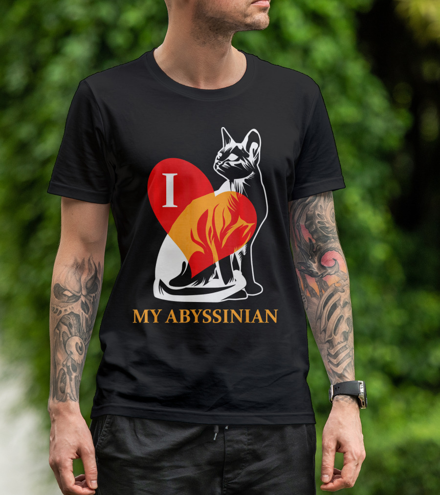 I Love My Abyssinian Cat T-Shirt