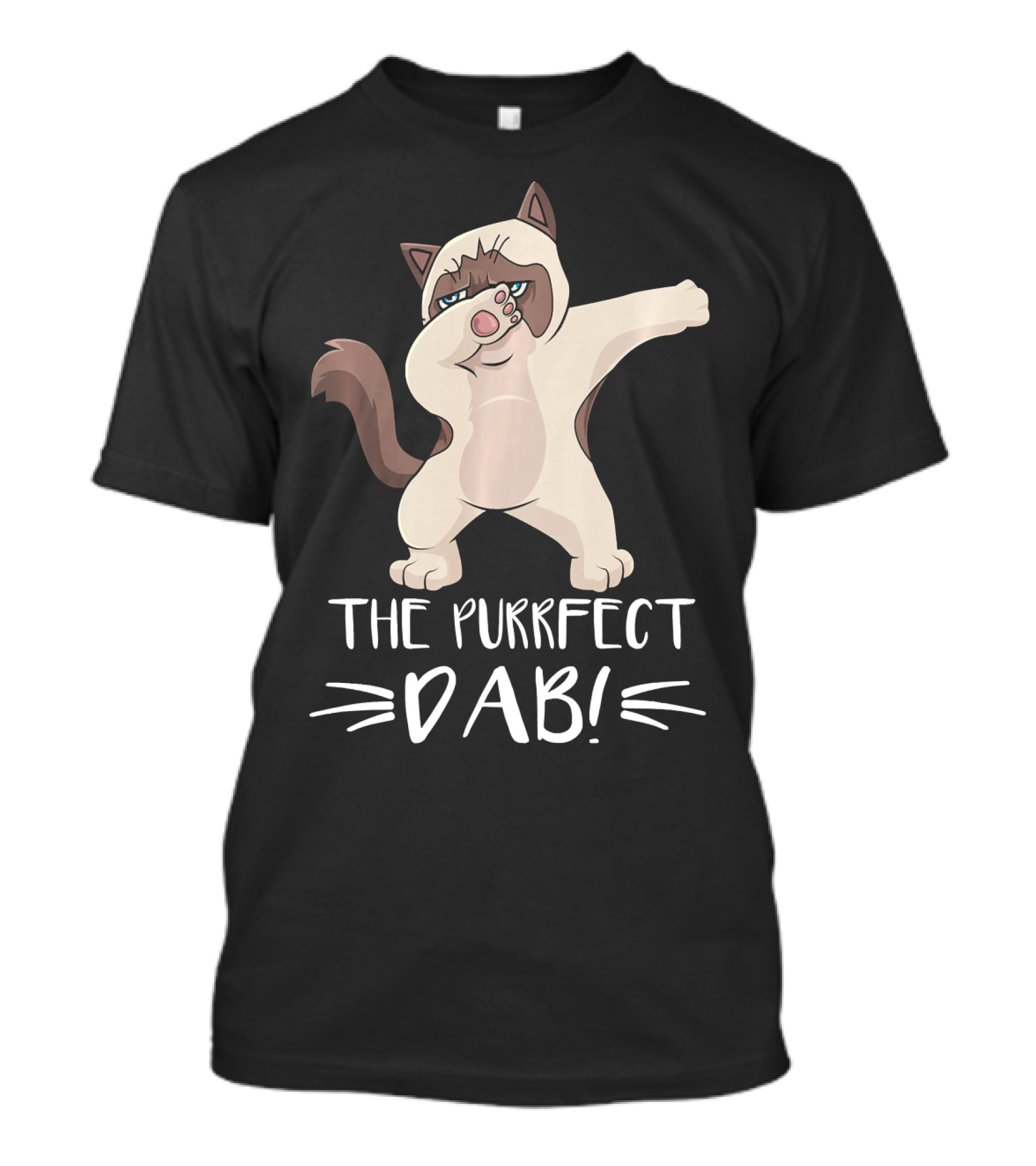 The Purrfect Dab Funny Dabbing Siamese Cat T-Shirt