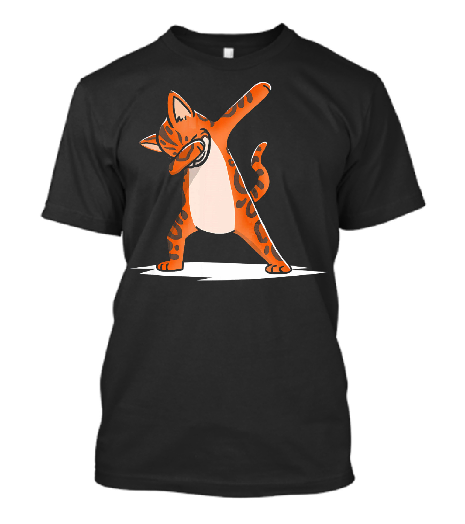 Dabbing Bengal Cat Dab Dance Funny Pet Humorous Kitty Pose T-Shirt