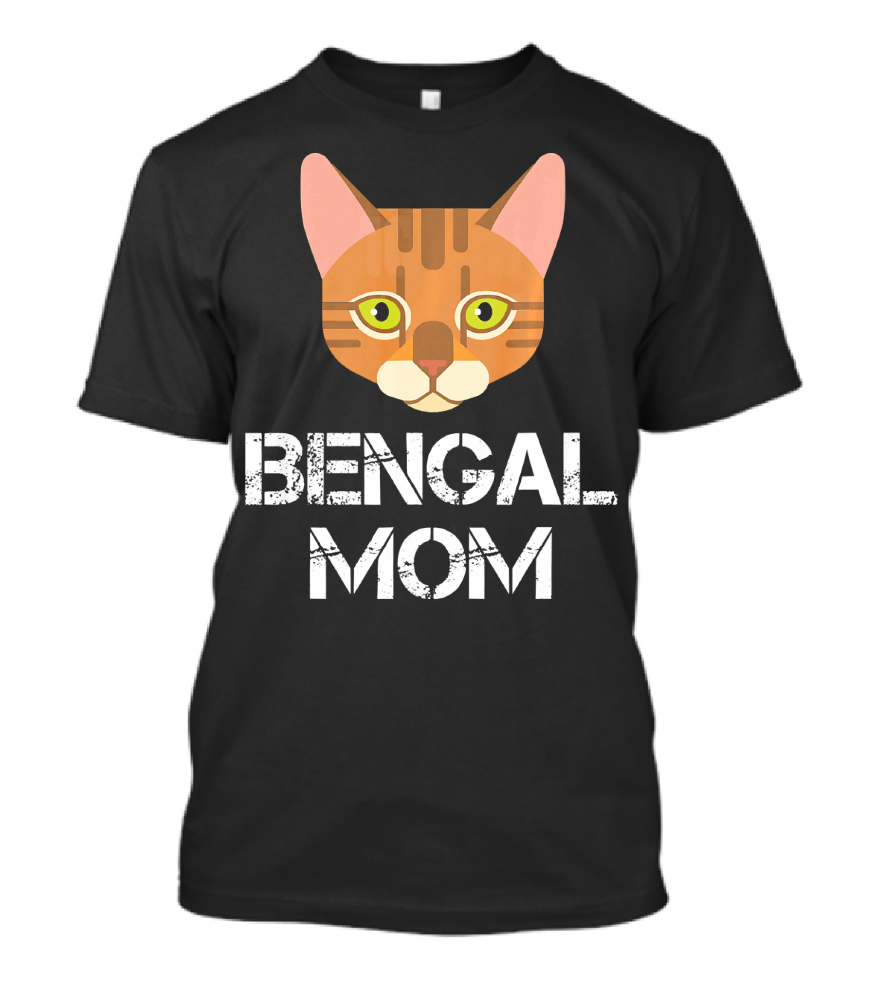 Bengal Mom Cat Owner Feline Face T-Shirt