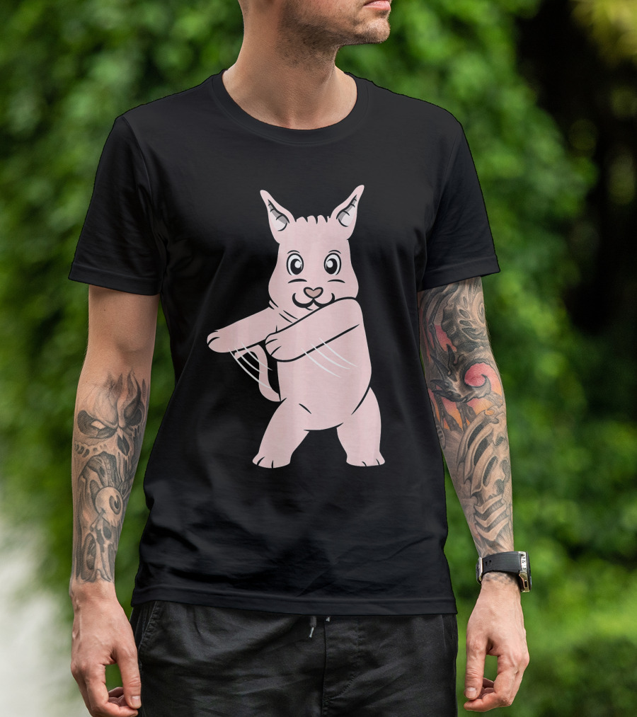 Sphynx Cat Flossing Like A Boss Dance Move T-Shirt