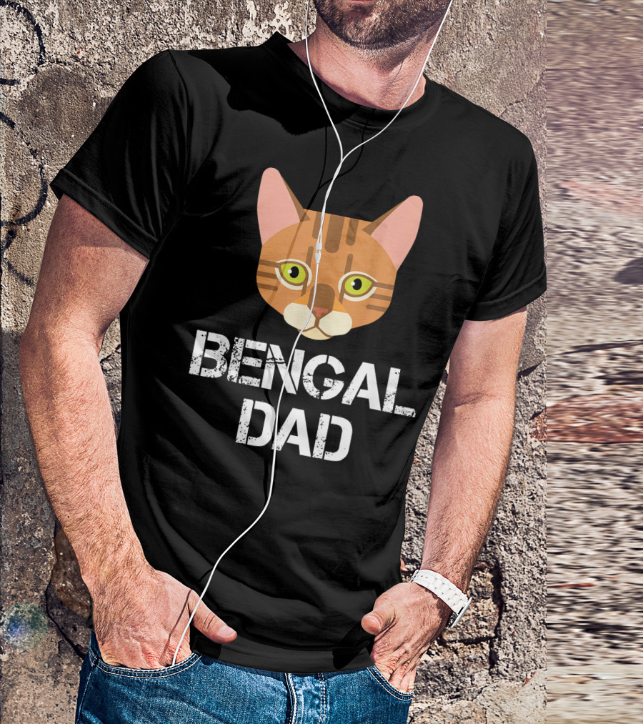 Bengal Dad Cat Owner Mens Bengal Dad T-Shirt