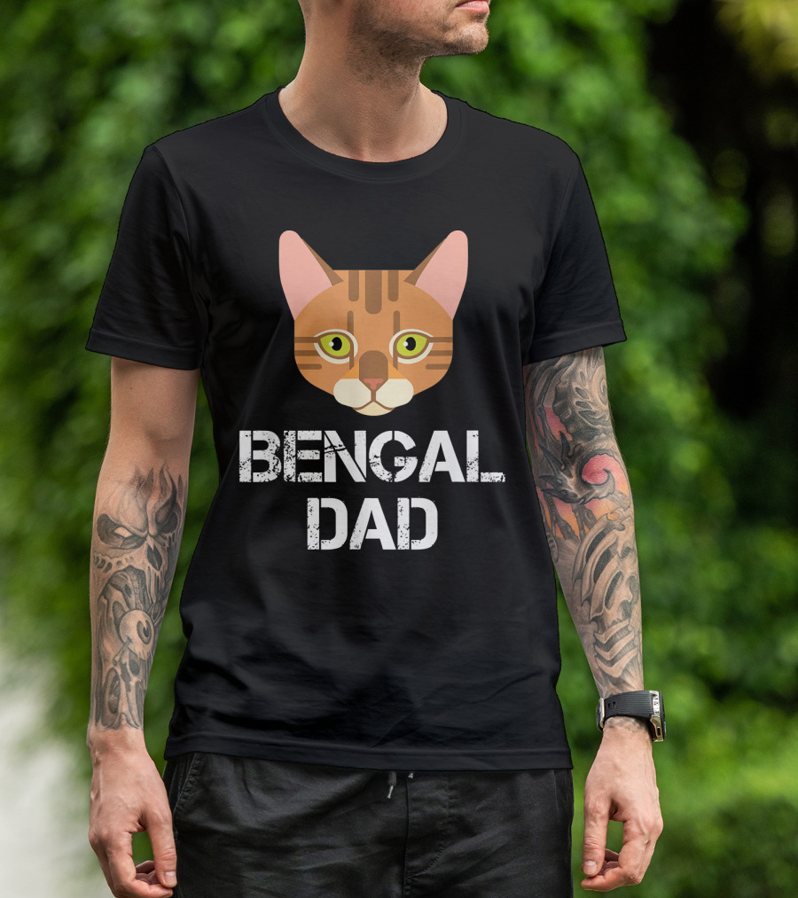 Bengal Dad Cat Owner Mens Bengal Dad T-Shirt
