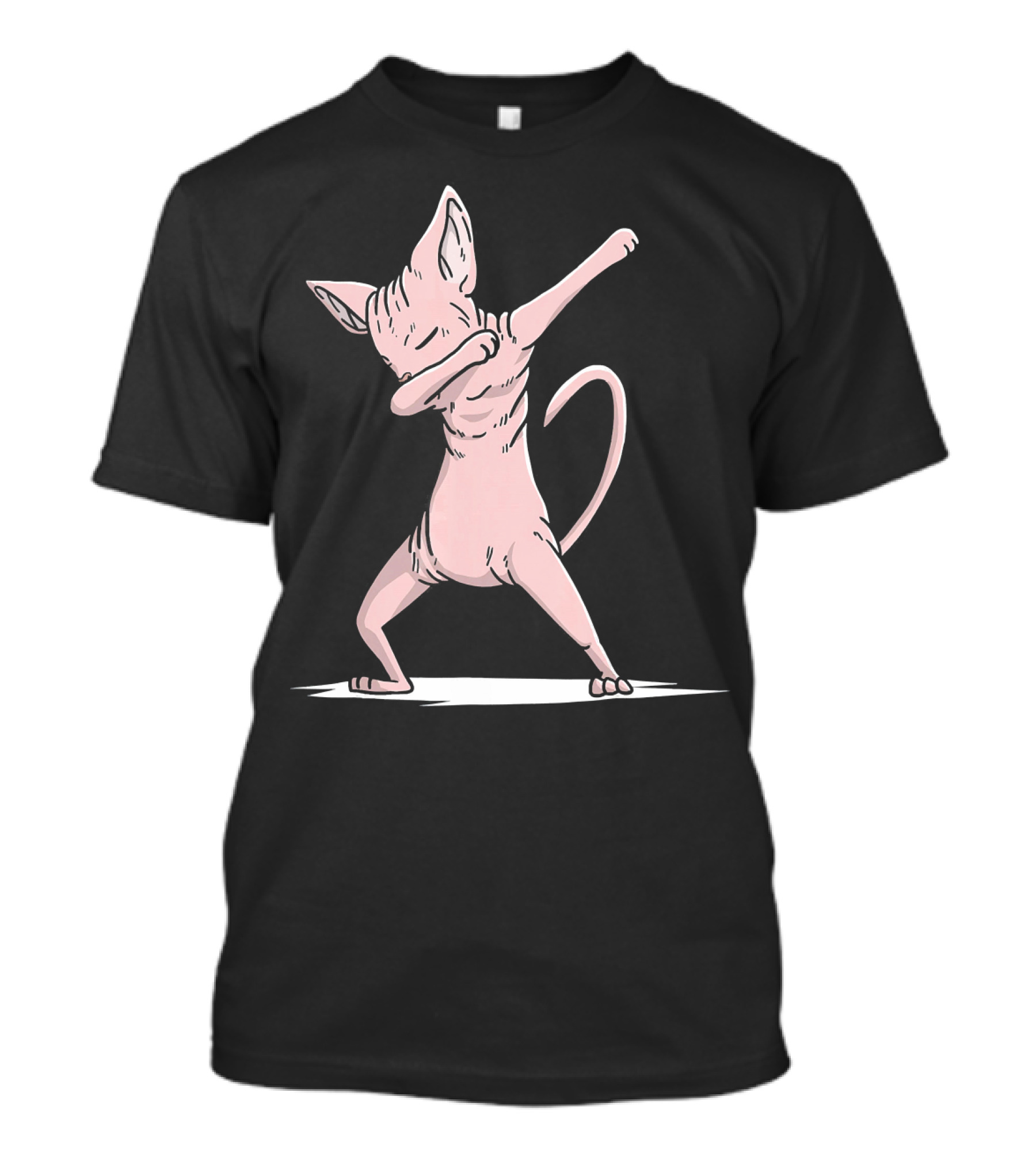 Funny Dabbing Sphynx Cat Dab Dan T-Shirt