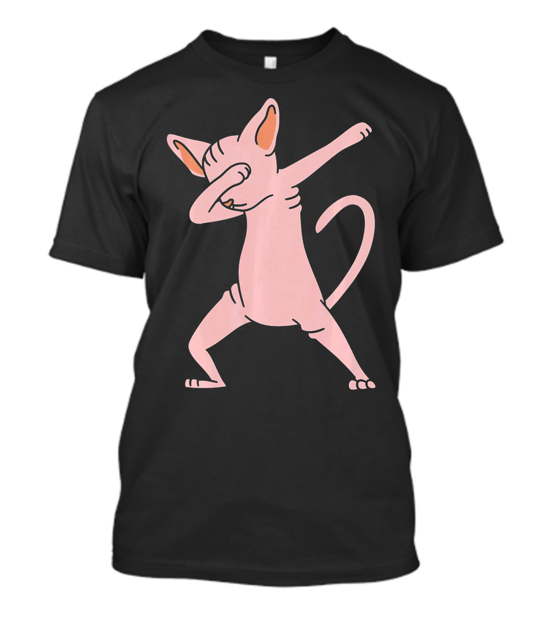 Dabbing Sphynx Cat Dab Dance Funny Pet Trendy Gesture T-Shirt