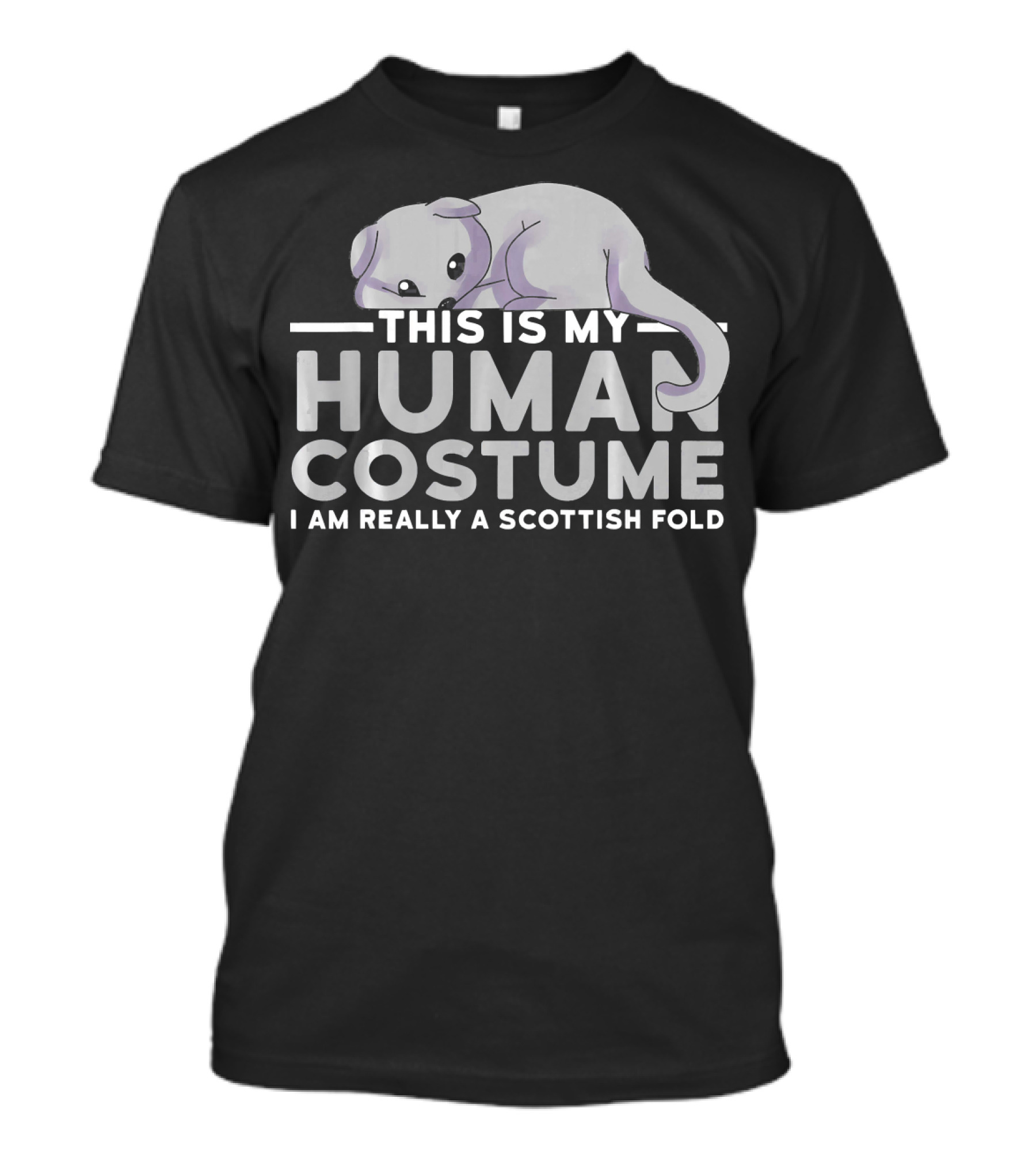 This Is My Human Costume I Am Really A Scottish Fold T-Shirt