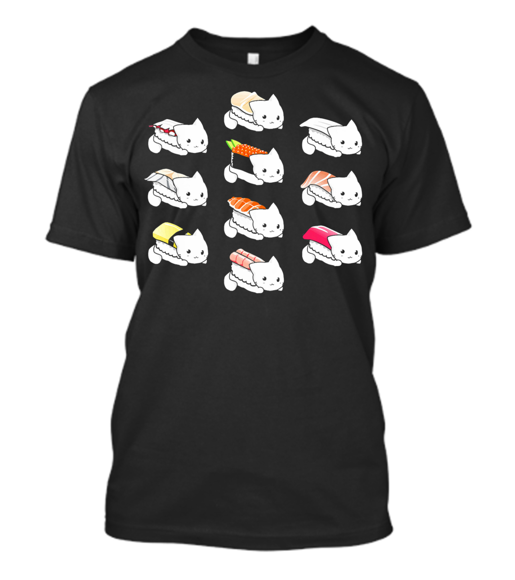 Kitty Sushi Feline Rolls Fun Cats T-Shirt