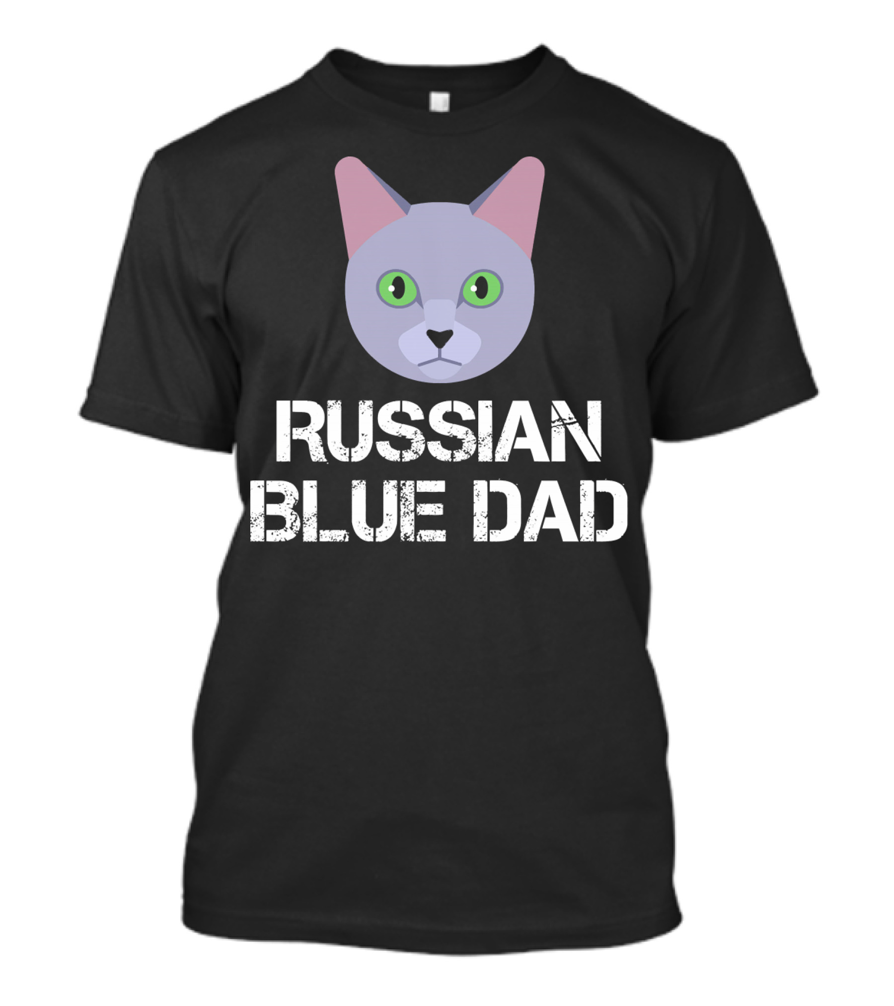 Russian Blue Dad Cat Owner T-Shirt