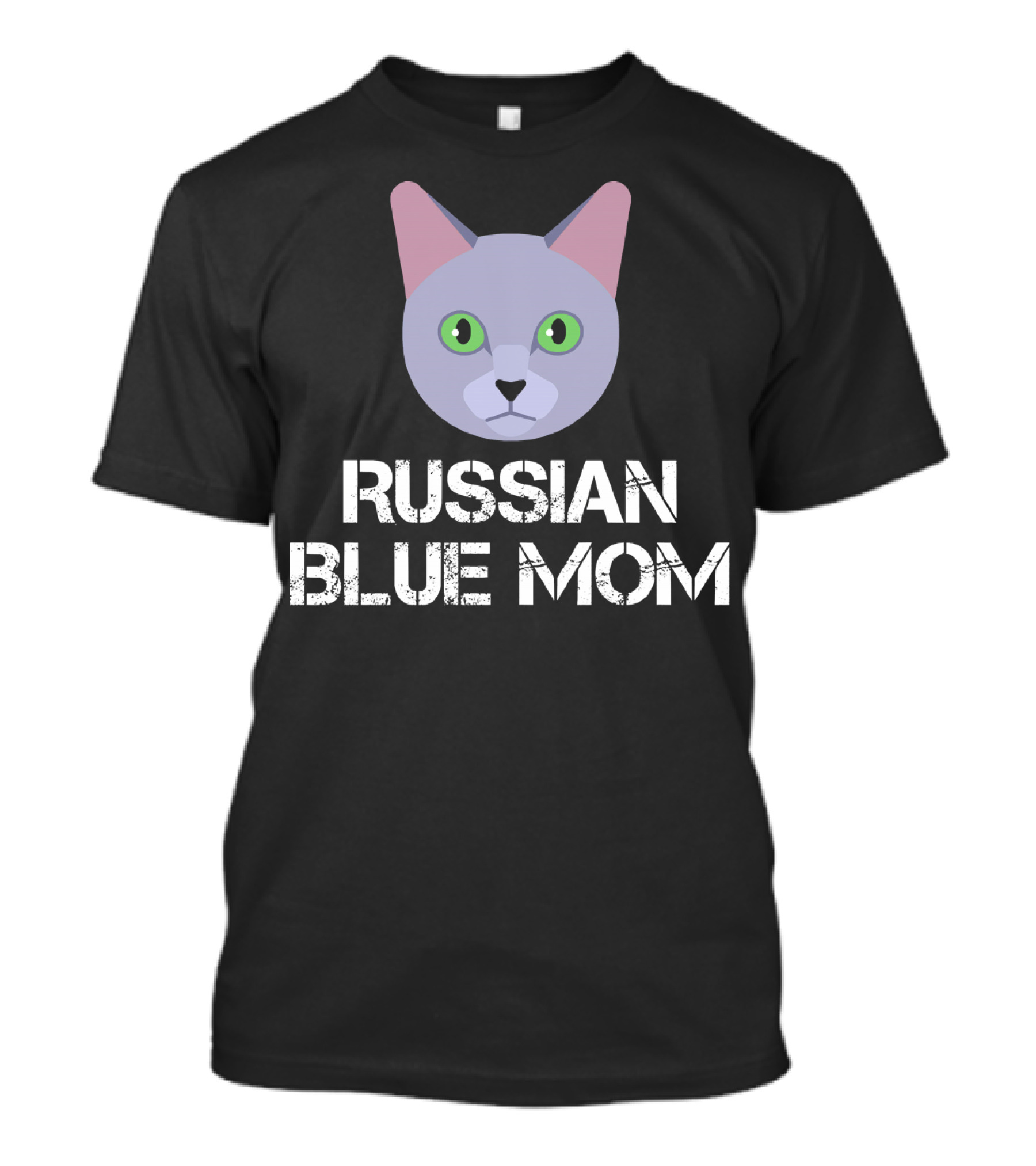 Russian Blue Mom Cat Owner Feline Lover Pride T-Shirt