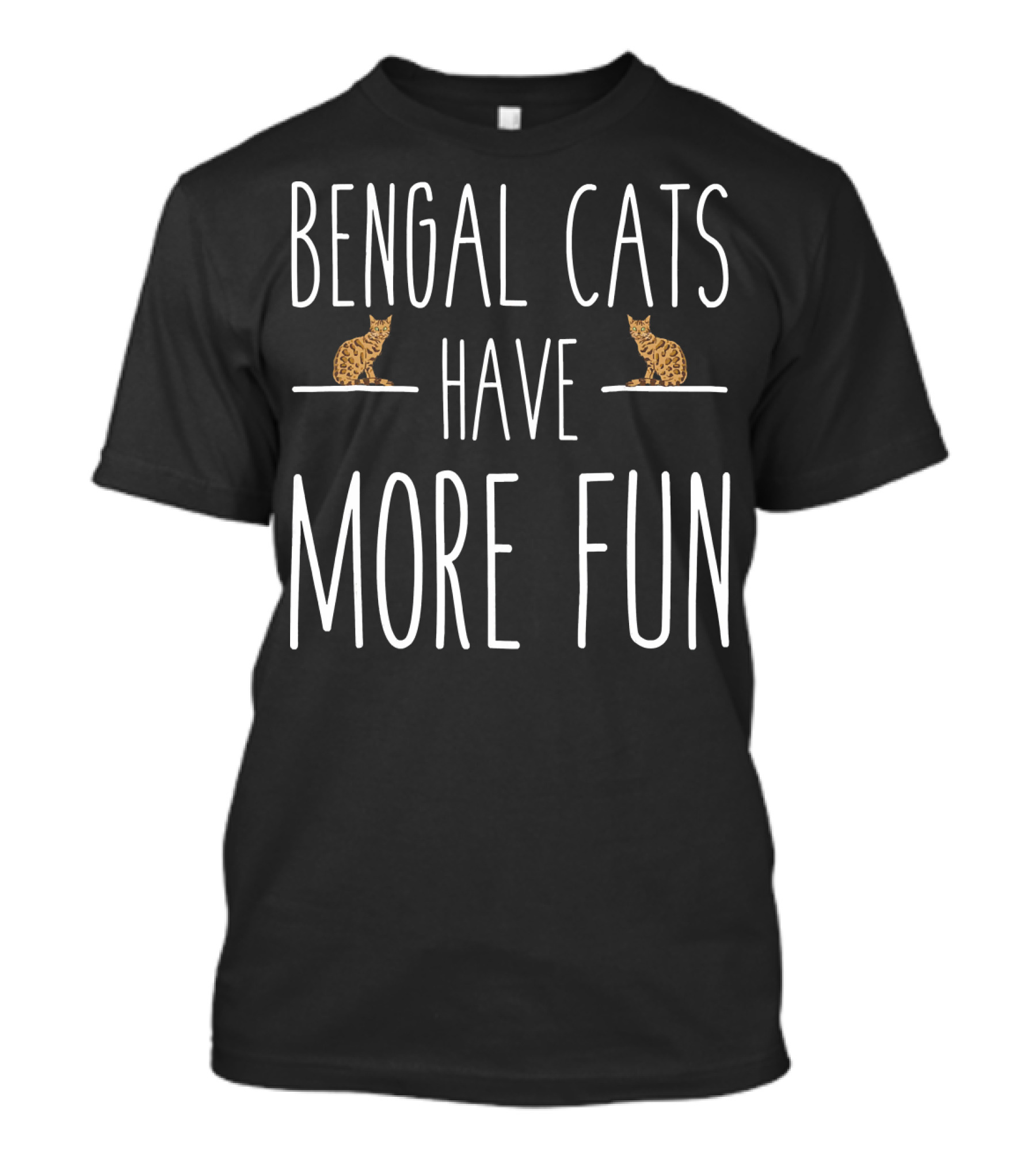 Bengal Cats Have More Fun Bengal Cat Playful Feline Adventure With Two Bengals T-Shirt