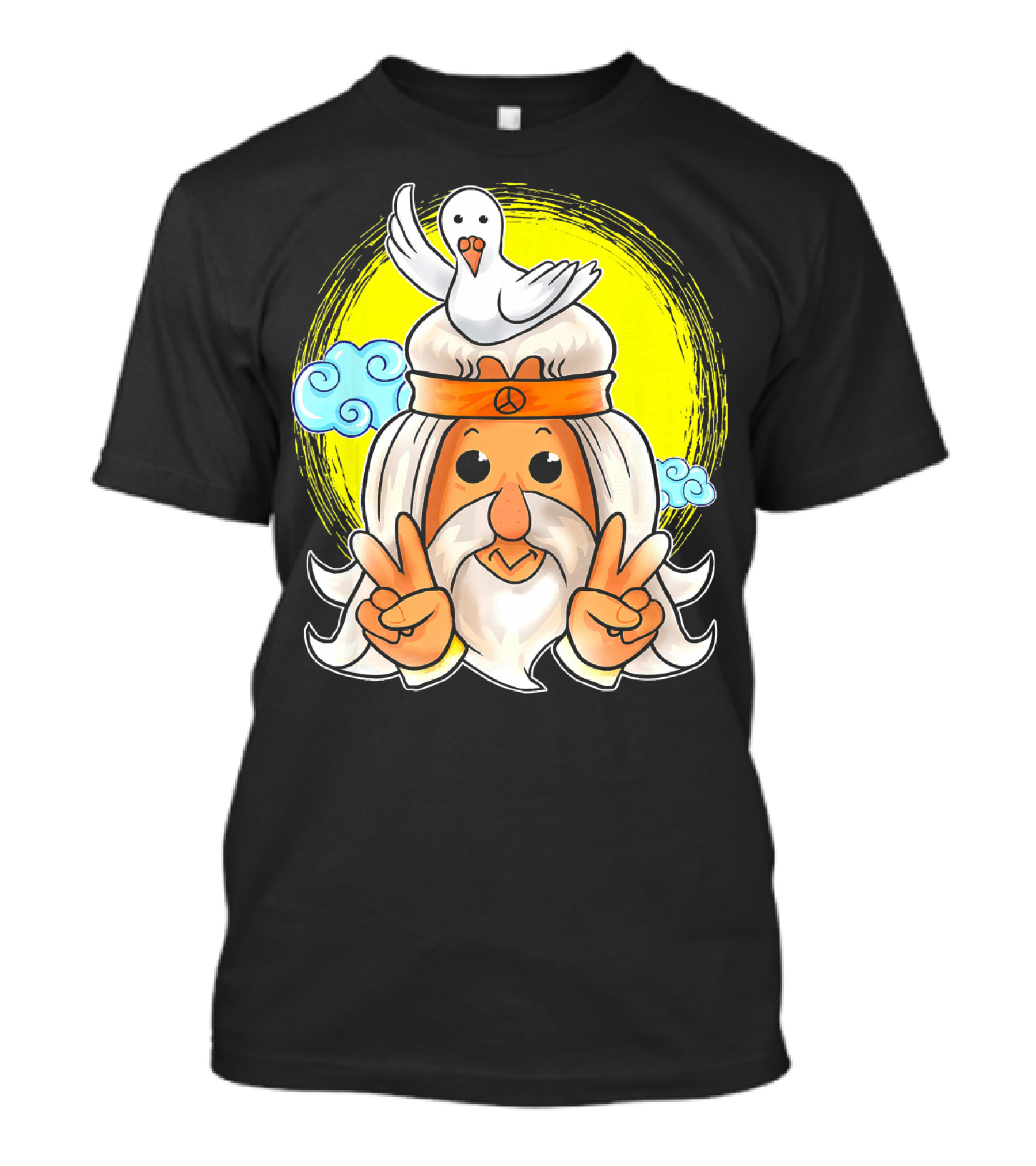 Cute Hippie Dove Peace Sign Hi Iconic T-Shirt