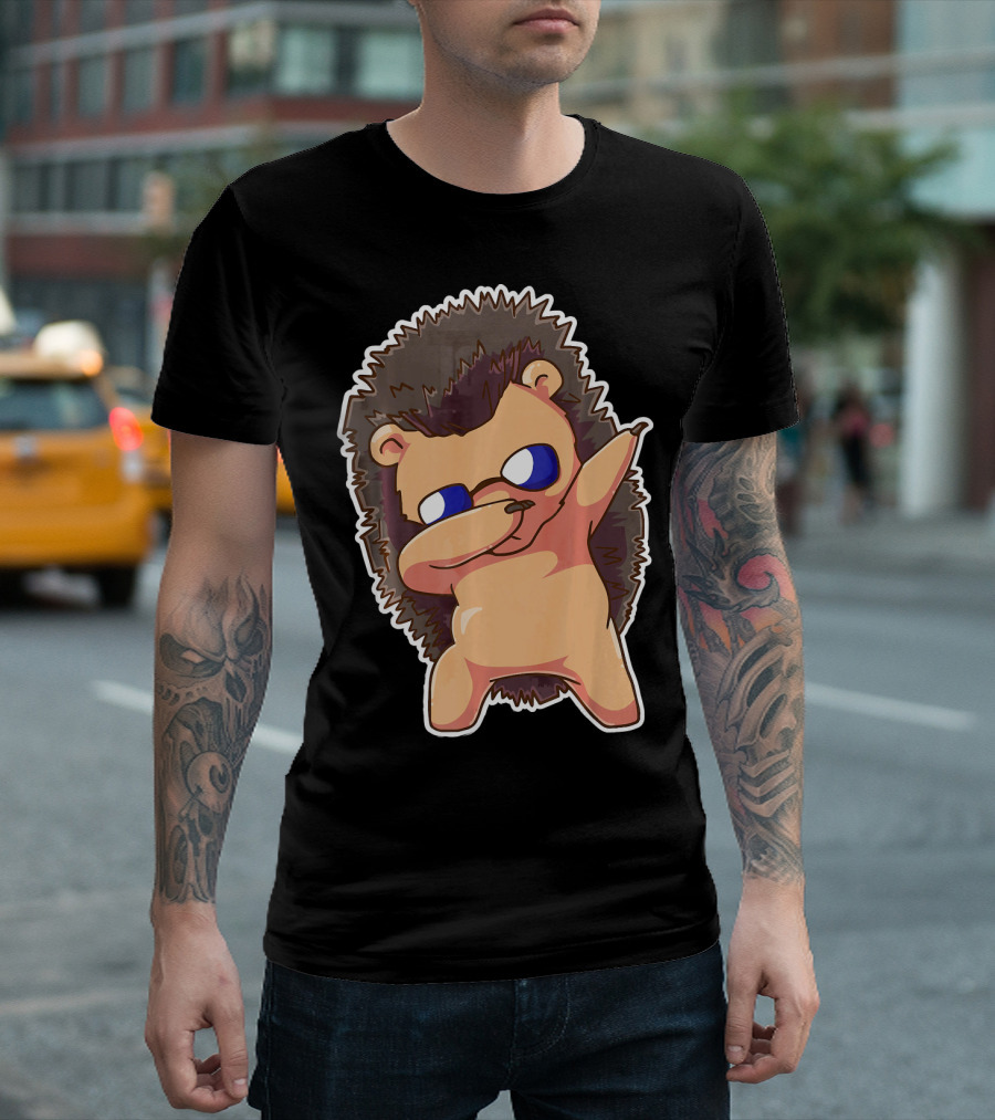Dabbing Hedgehog Hedge Dab Trendy T-Shirt