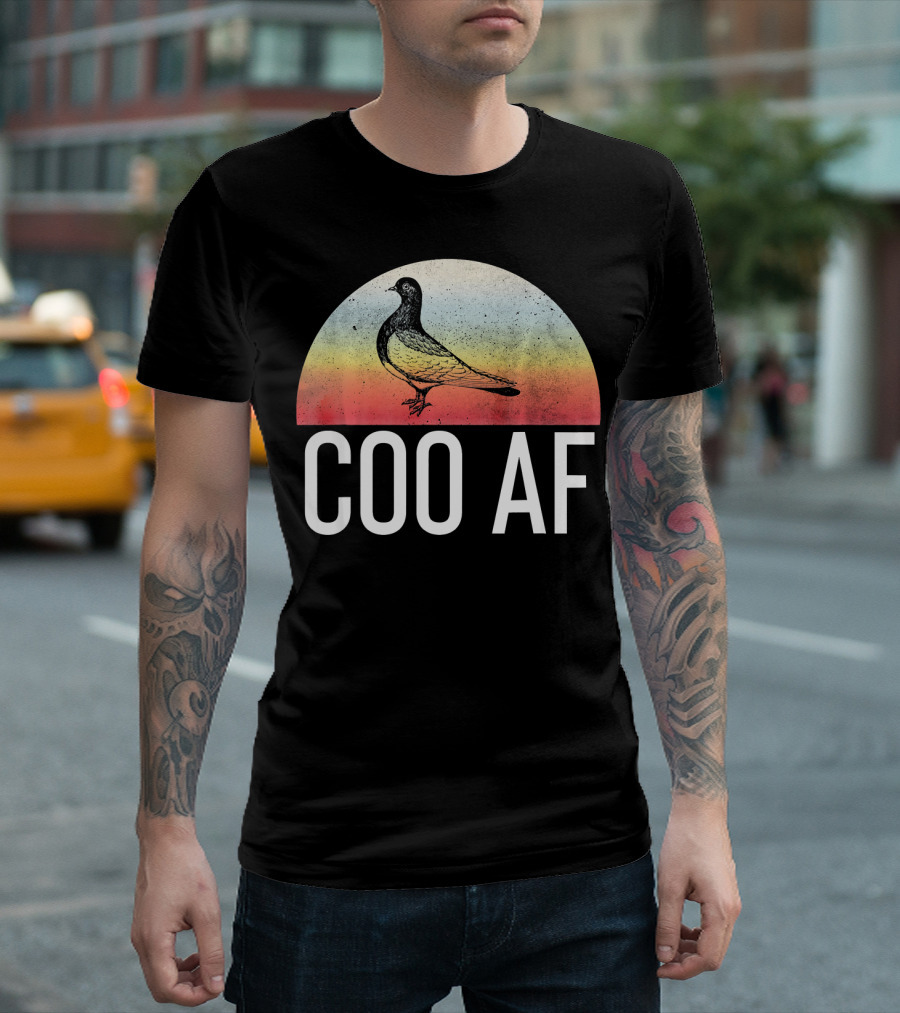 COO AF Funny Pigeon Bird Lover Stay Coo T-Shirt