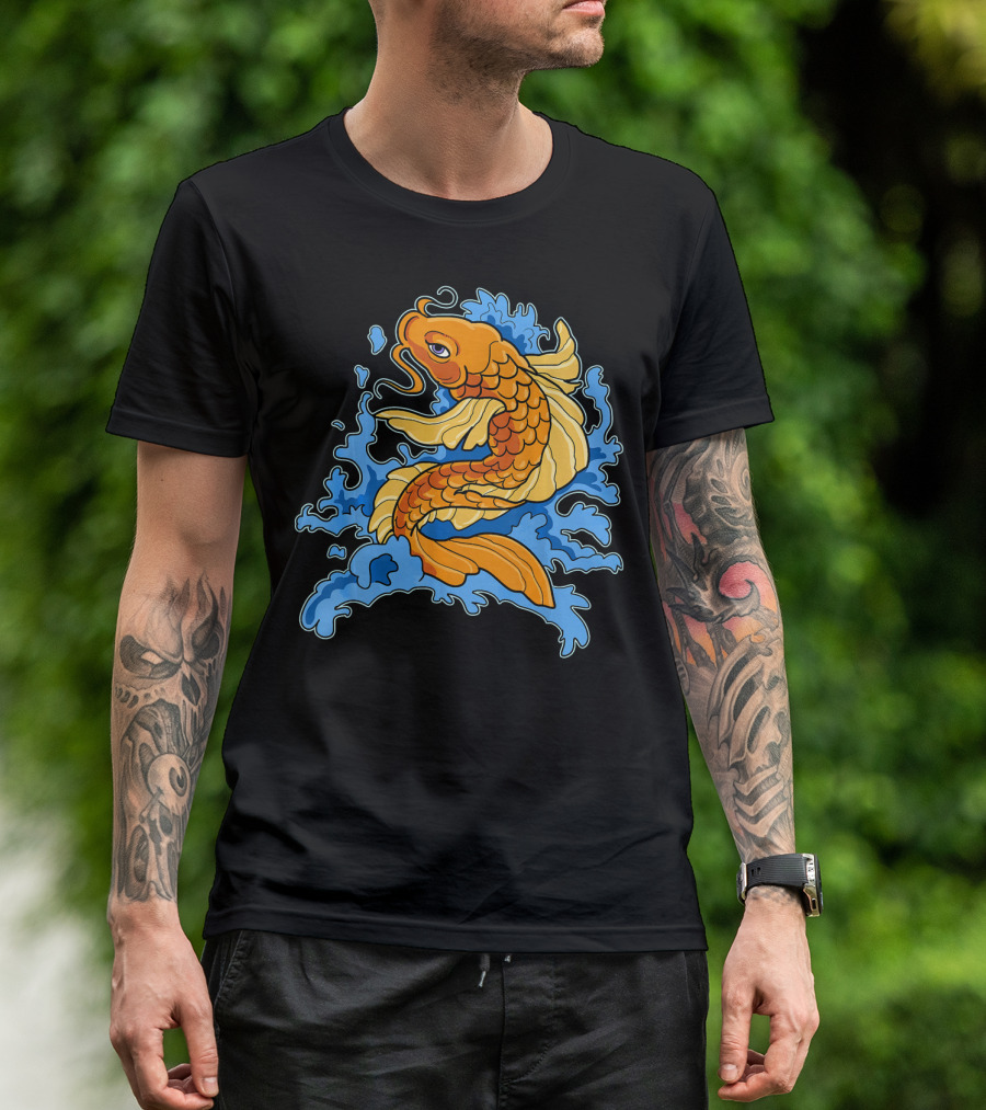 Nishikigoi Koi Carp Japanese Fish T-Shirt