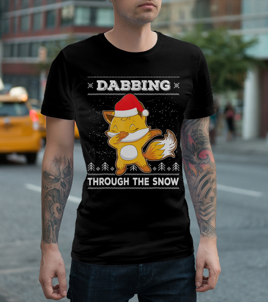 Dabbing Fox Through the Snow T-Shirt
