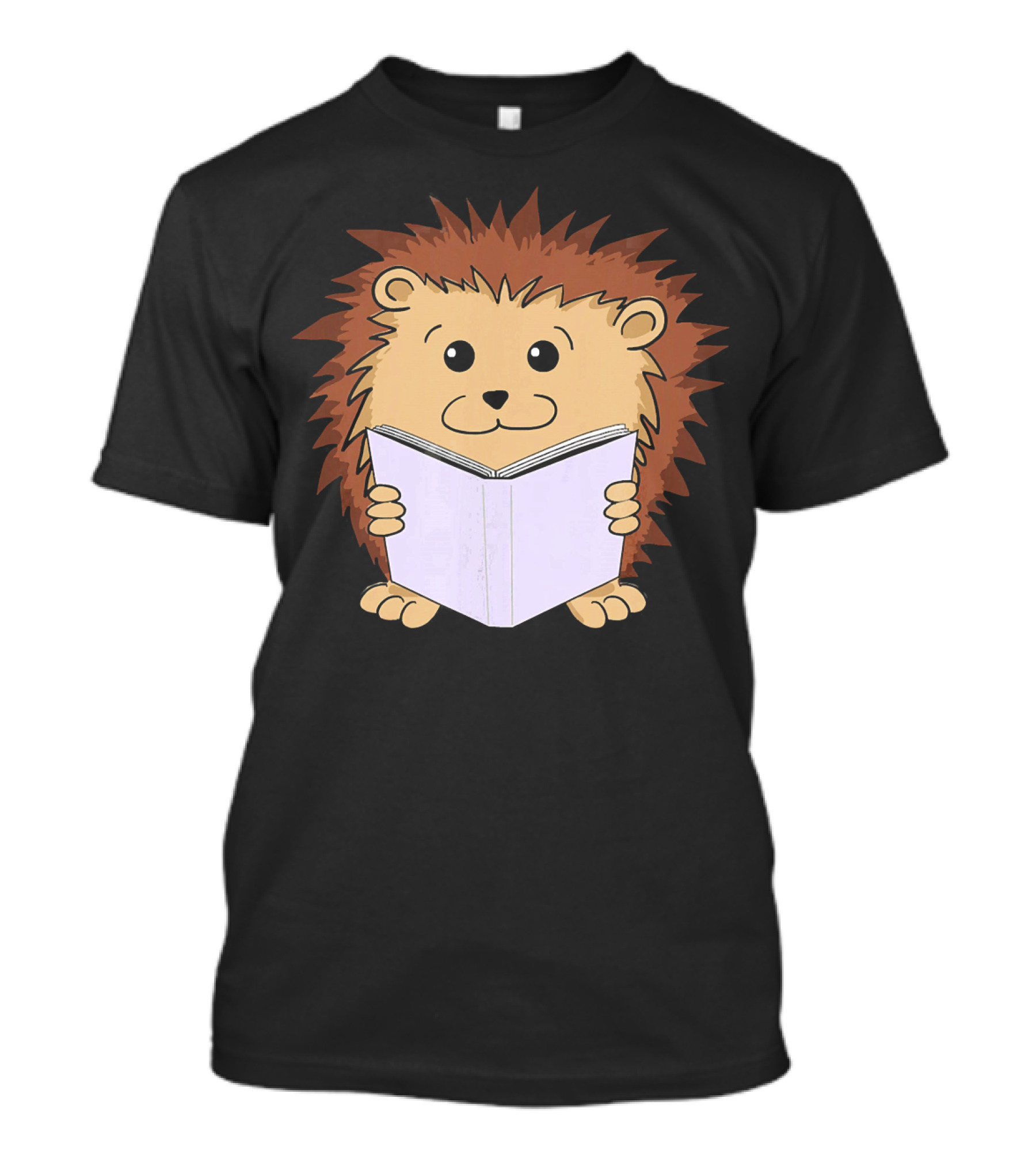 Book Nerd Hedgehog Reading Cute Book T-Shirt
